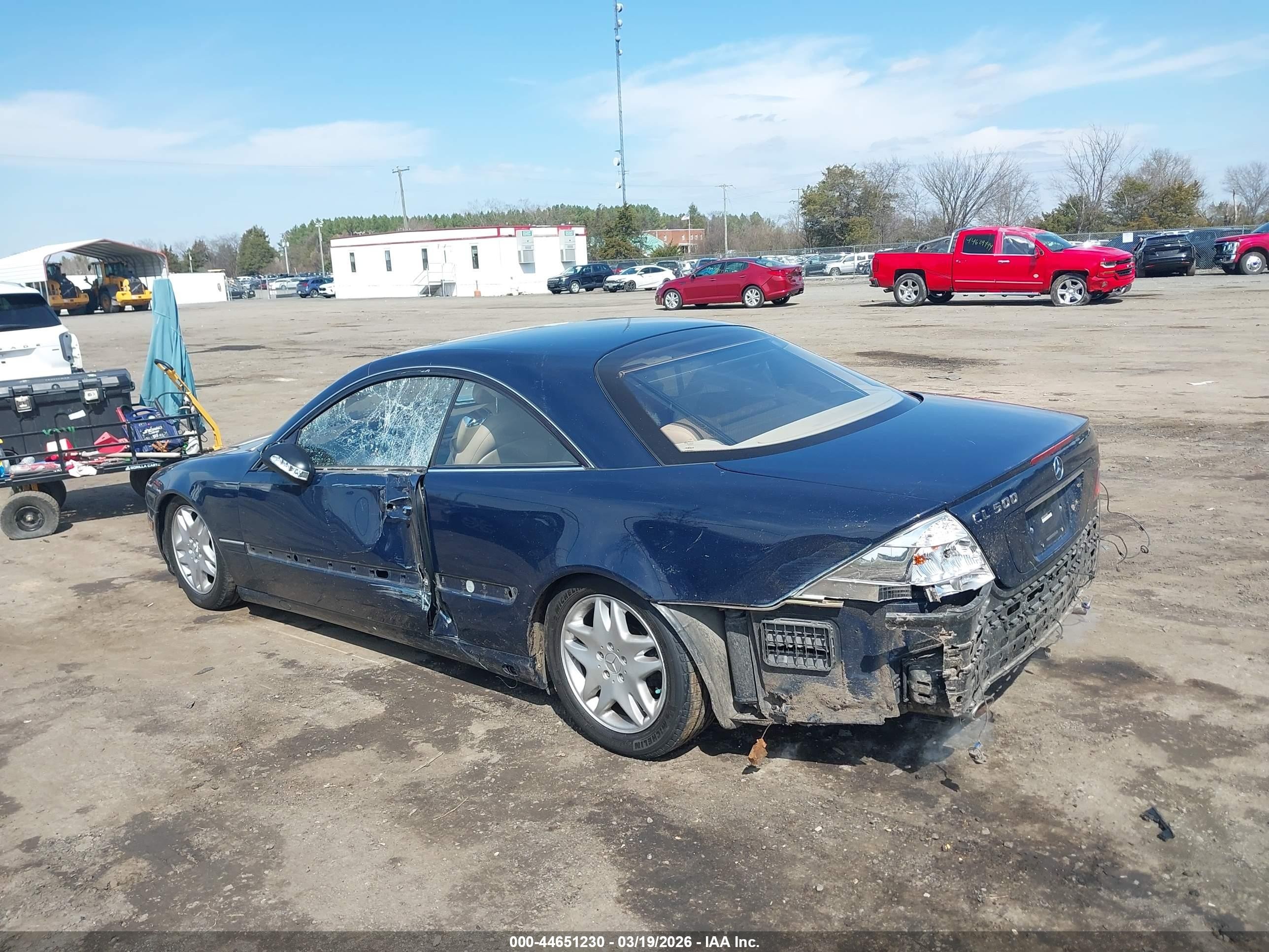 2002 Mercedes-benz Cl 500   Blue vin: WDBPJ75J82A030901