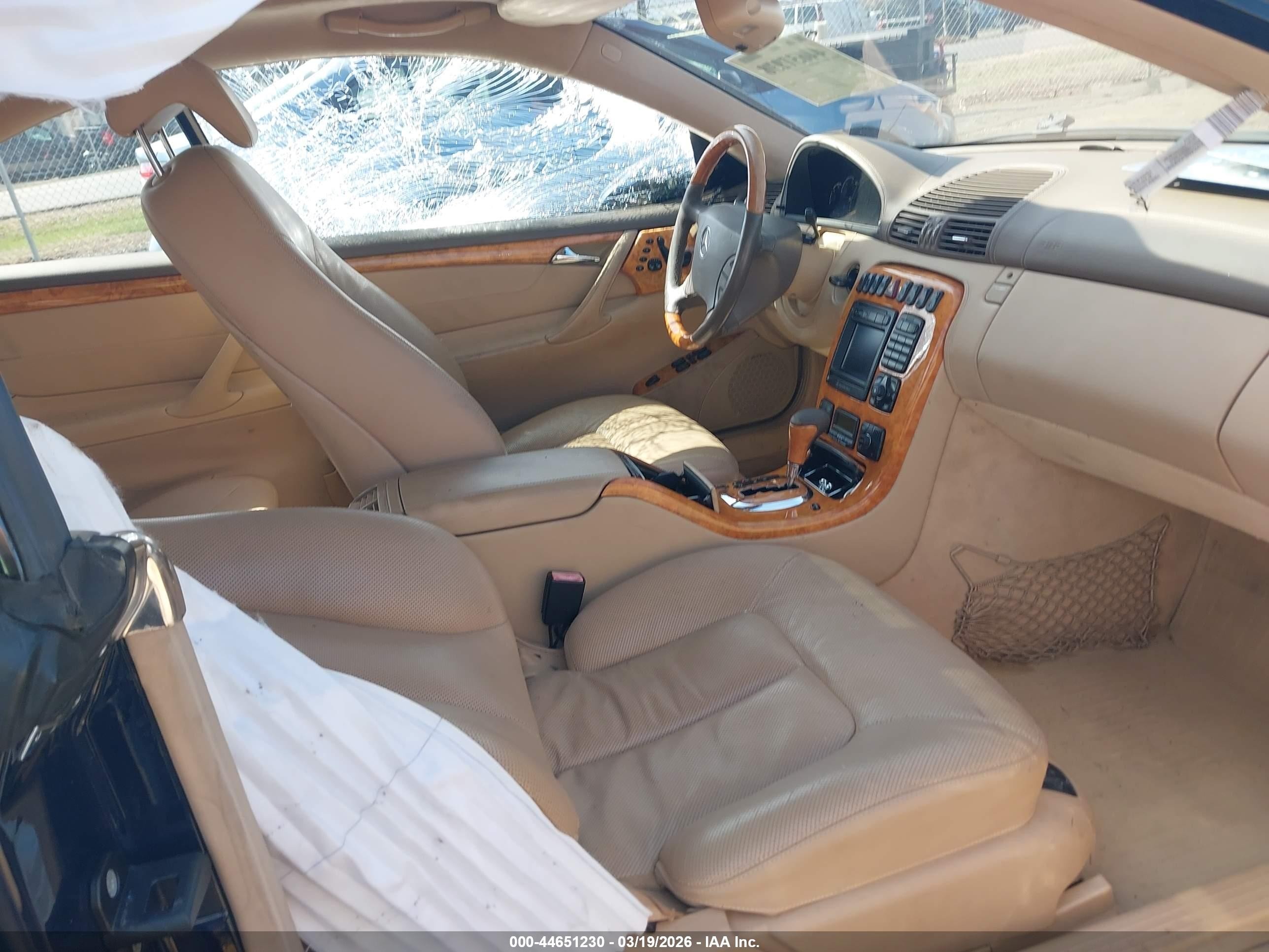 2002 Mercedes-benz Cl 500   Blue vin: WDBPJ75J82A030901