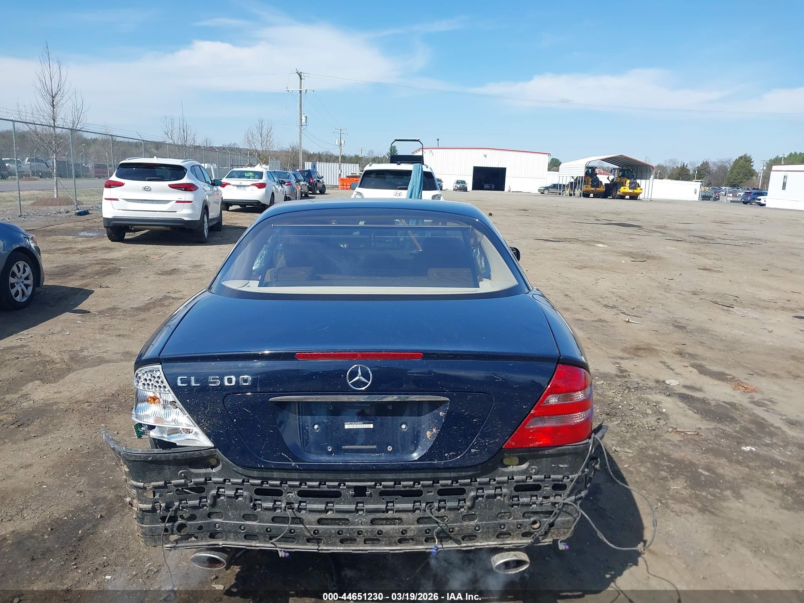 2002 Mercedes-benz Cl 500   Blue vin: WDBPJ75J82A030901