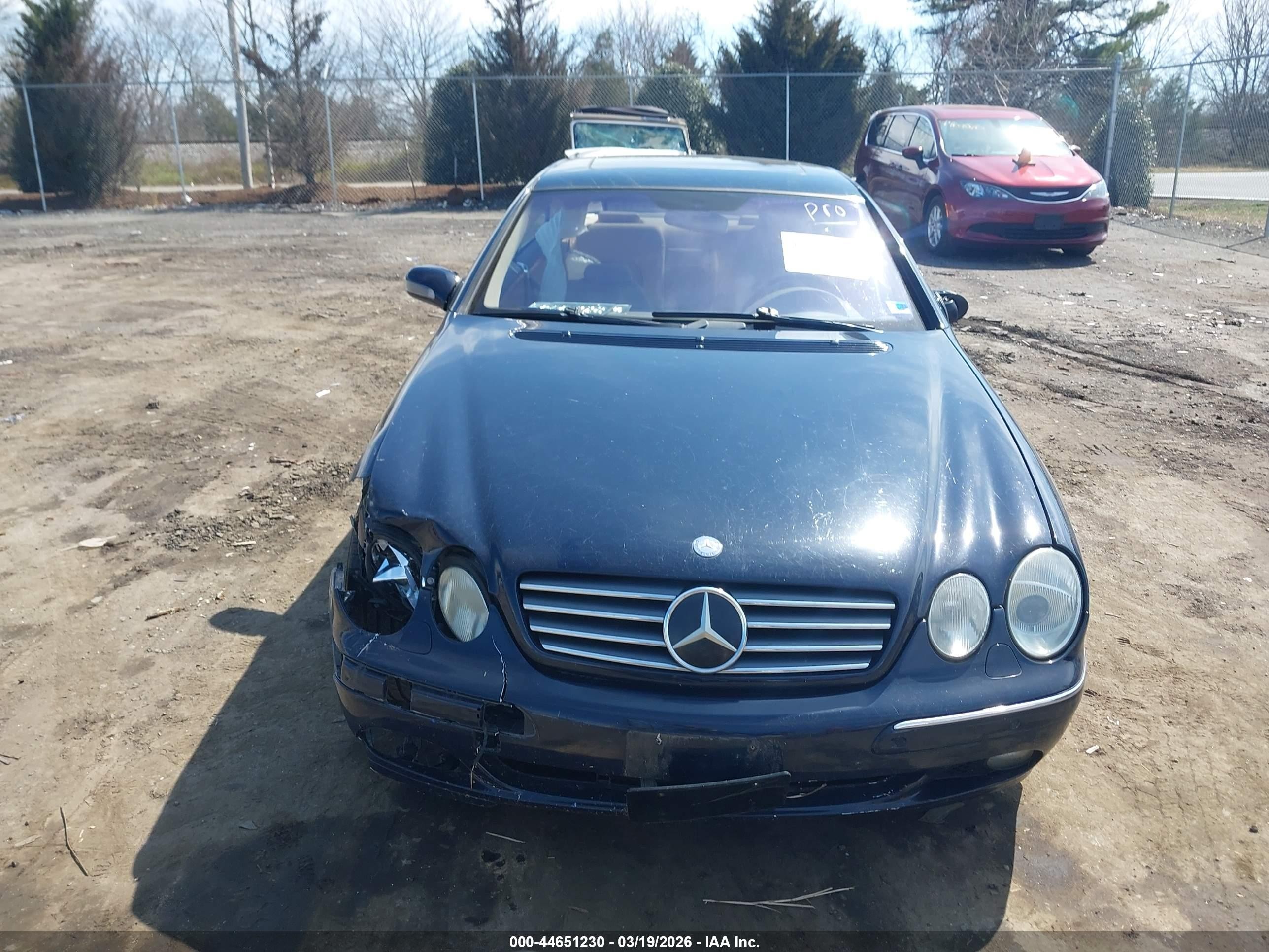 2002 Mercedes-benz Cl 500   Blue vin: WDBPJ75J82A030901