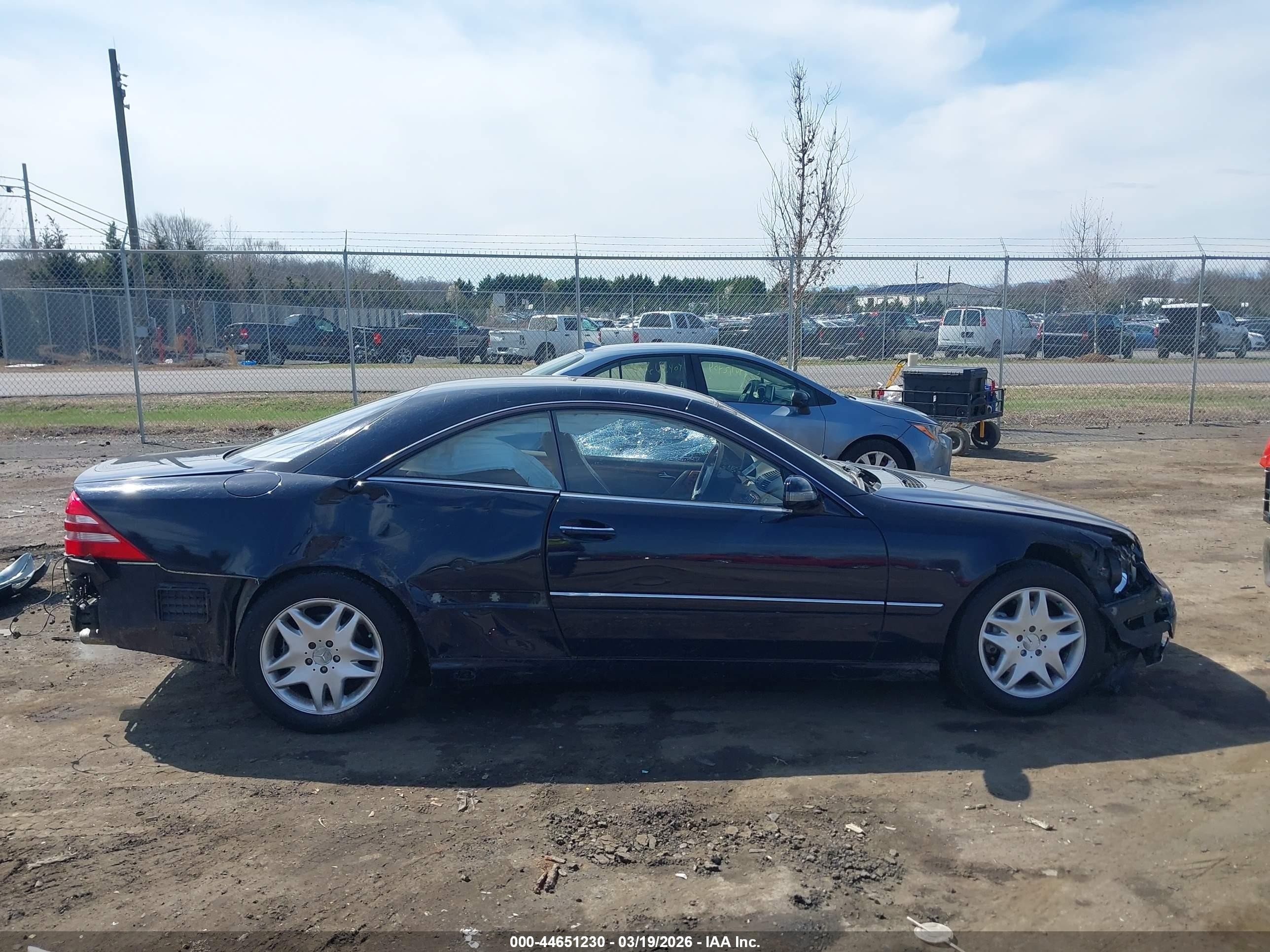 2002 Mercedes-benz Cl 500   Blue vin: WDBPJ75J82A030901