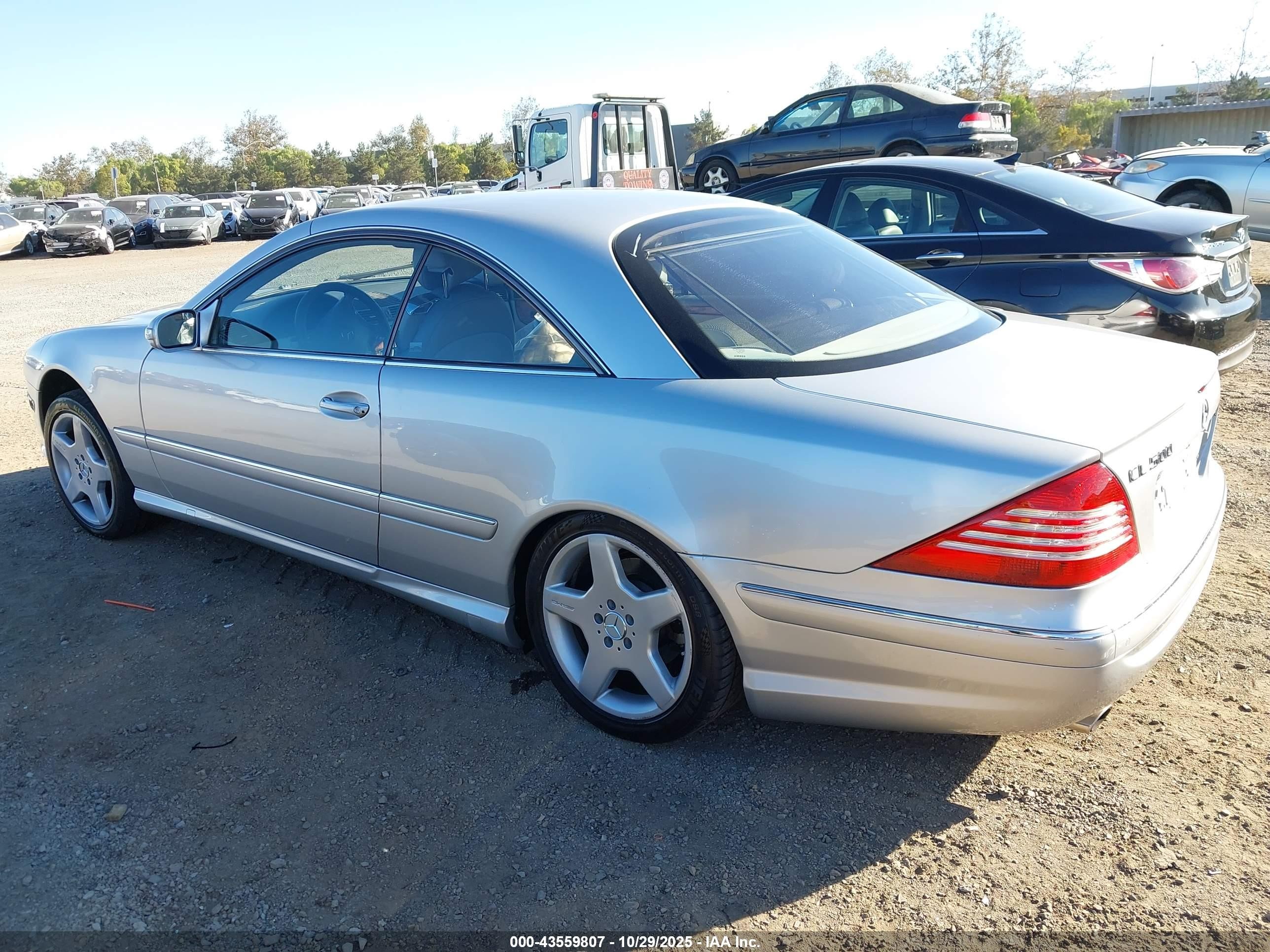 2004 Mercedes-benz Cl 500 Silver vin: WDBPJ75J84A041562