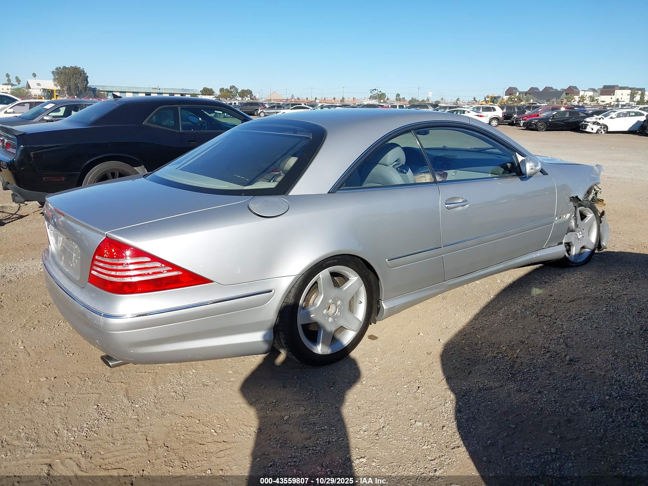 2004 Mercedes-benz Cl 500 Silver vin: WDBPJ75J84A041562