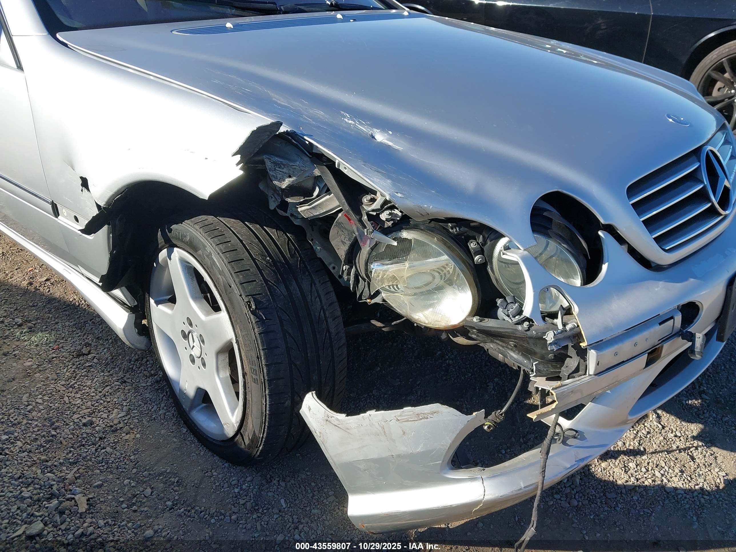 2004 Mercedes-benz Cl 500 Silver vin: WDBPJ75J84A041562
