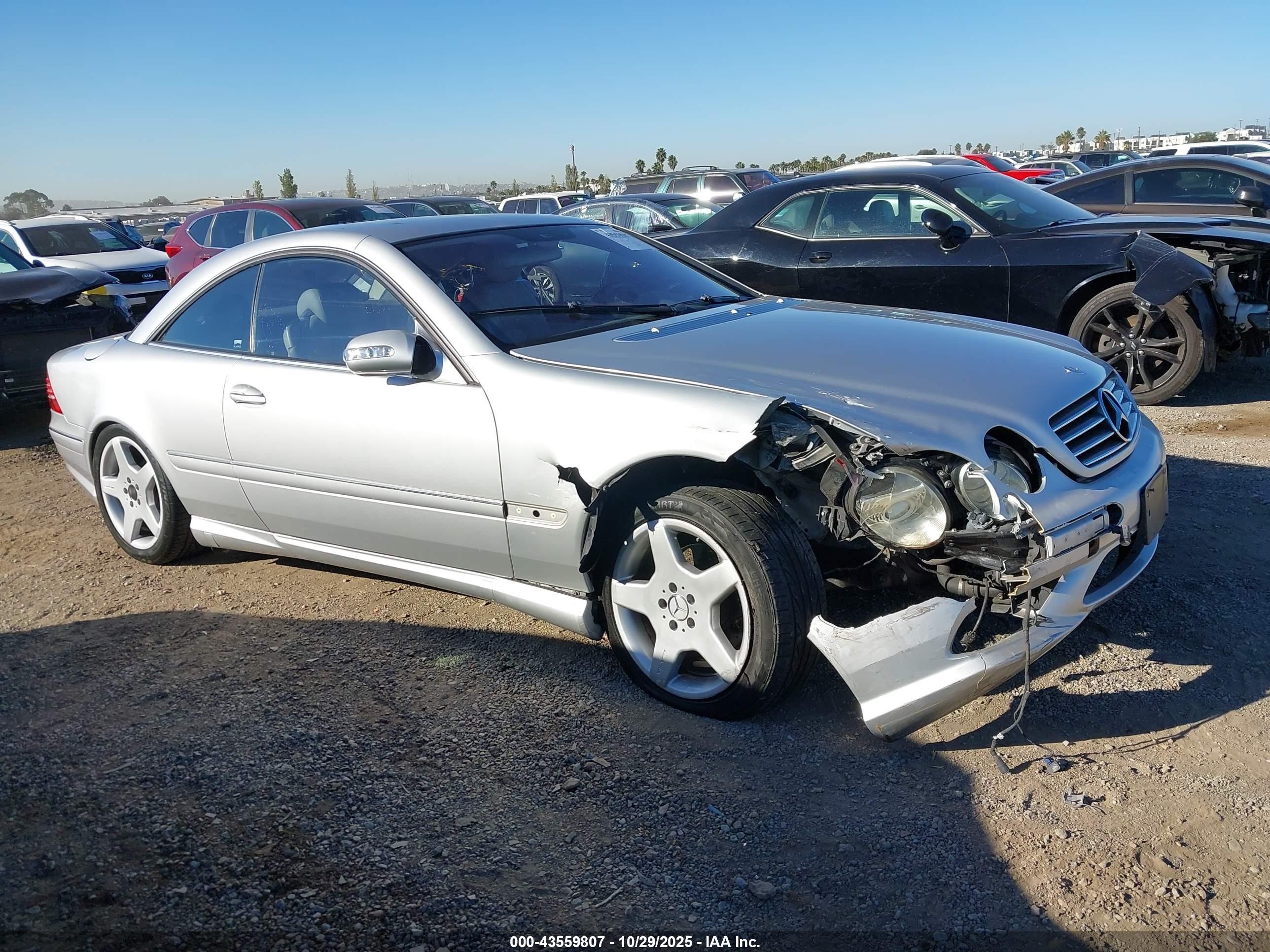 2004 Mercedes-benz Cl 500 Silver vin: WDBPJ75J84A041562