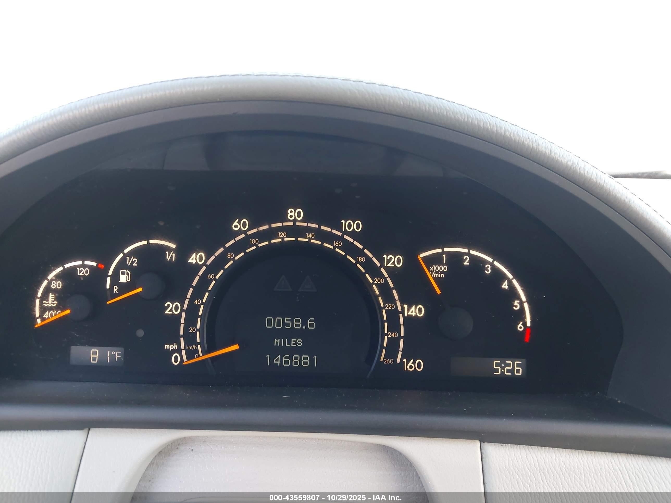 2004 Mercedes-benz Cl 500 Silver vin: WDBPJ75J84A041562