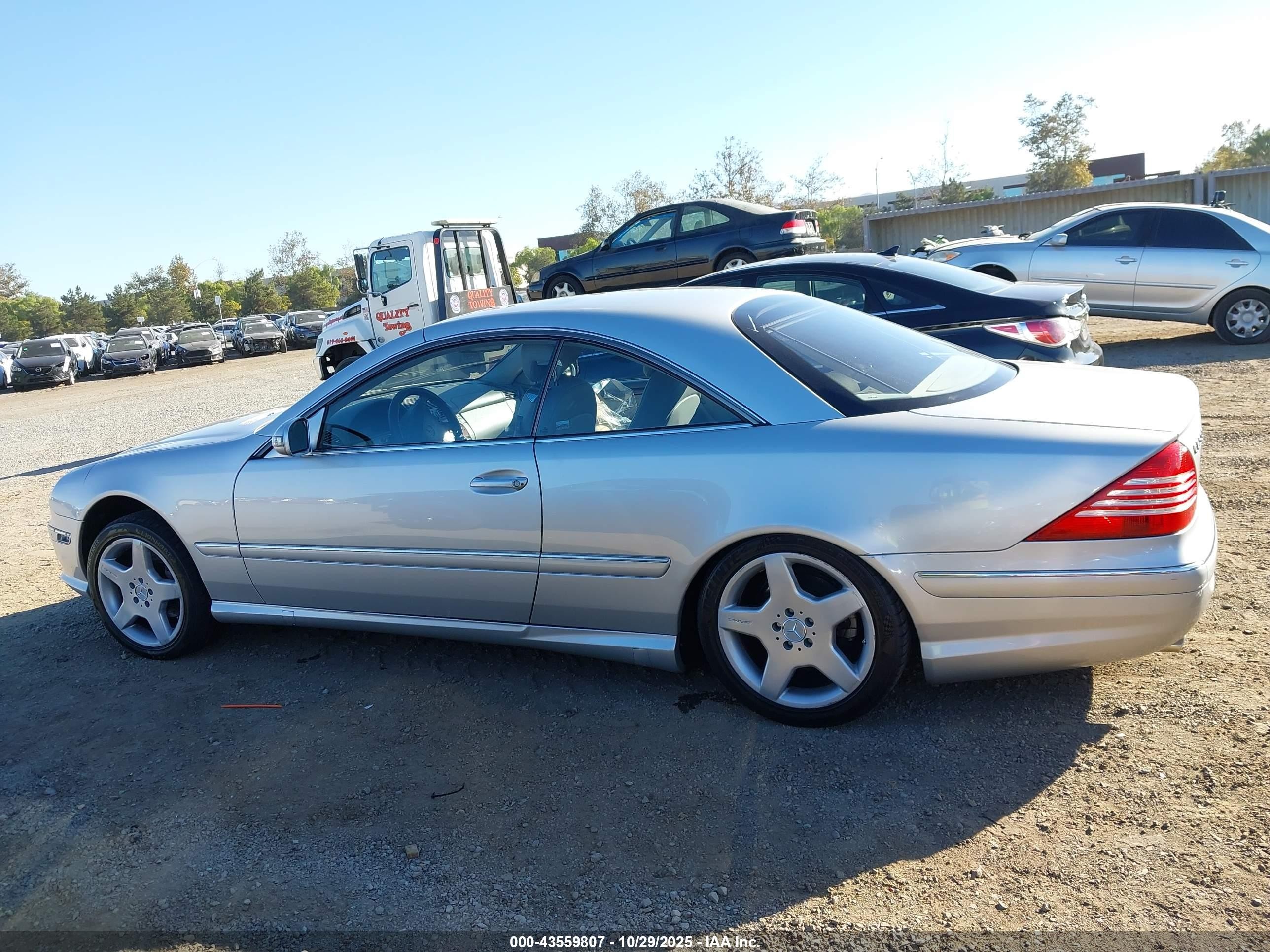 2004 Mercedes-benz Cl 500 Silver vin: WDBPJ75J84A041562