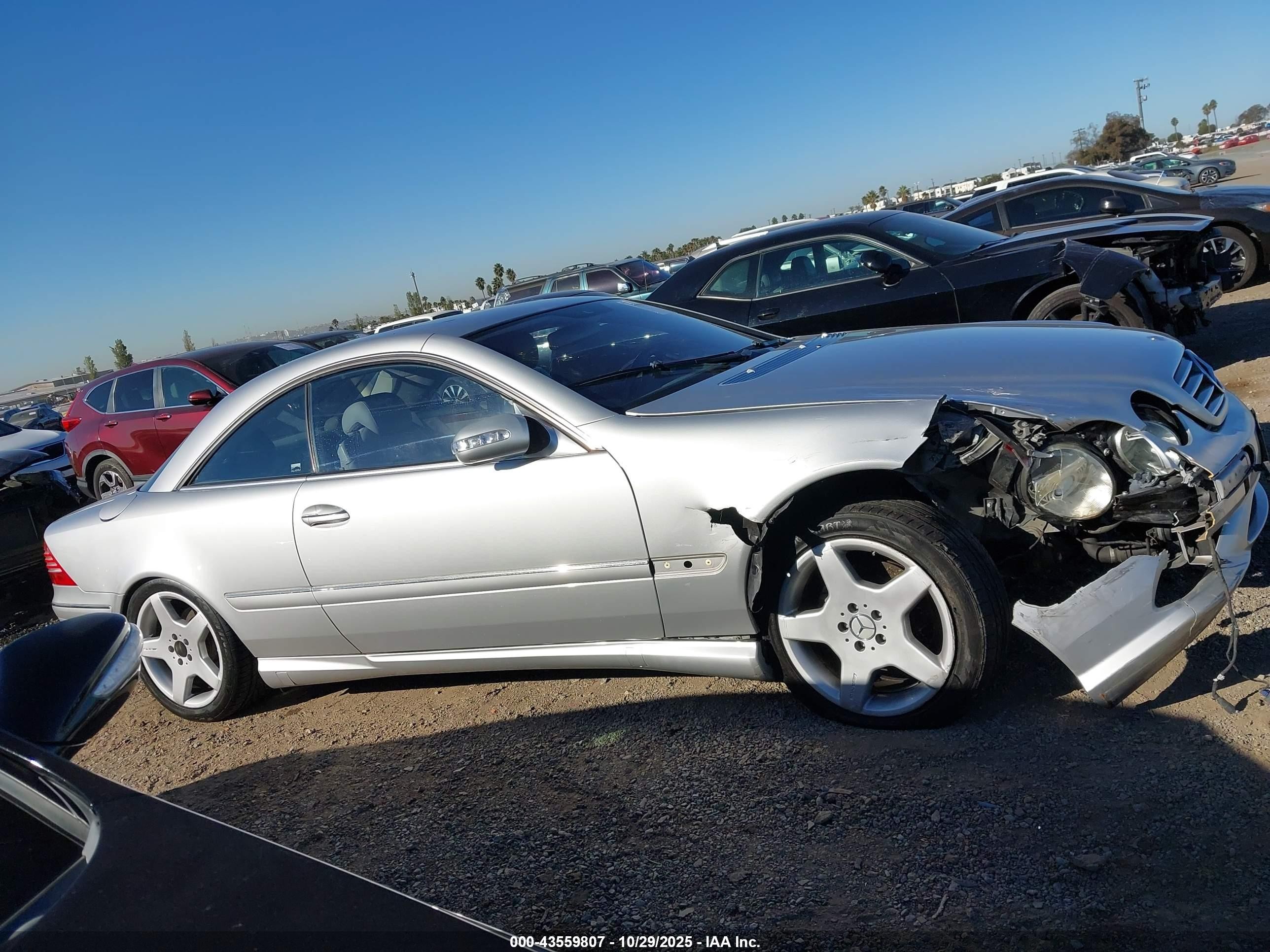2004 Mercedes-benz Cl 500 Silver vin: WDBPJ75J84A041562