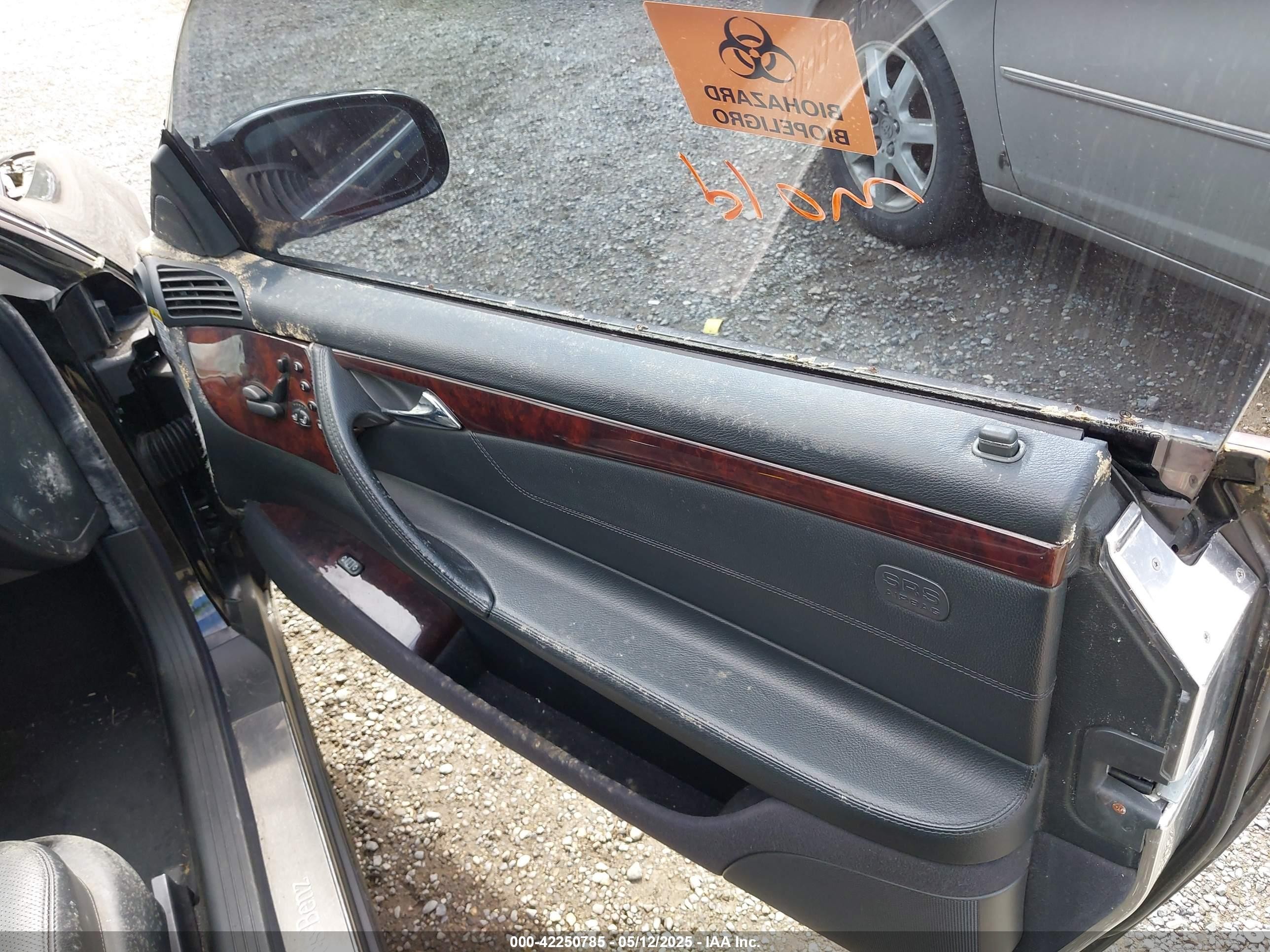 2000 Mercedes-benz Cl 500   Black vin: WDBPJ75J8YA003853