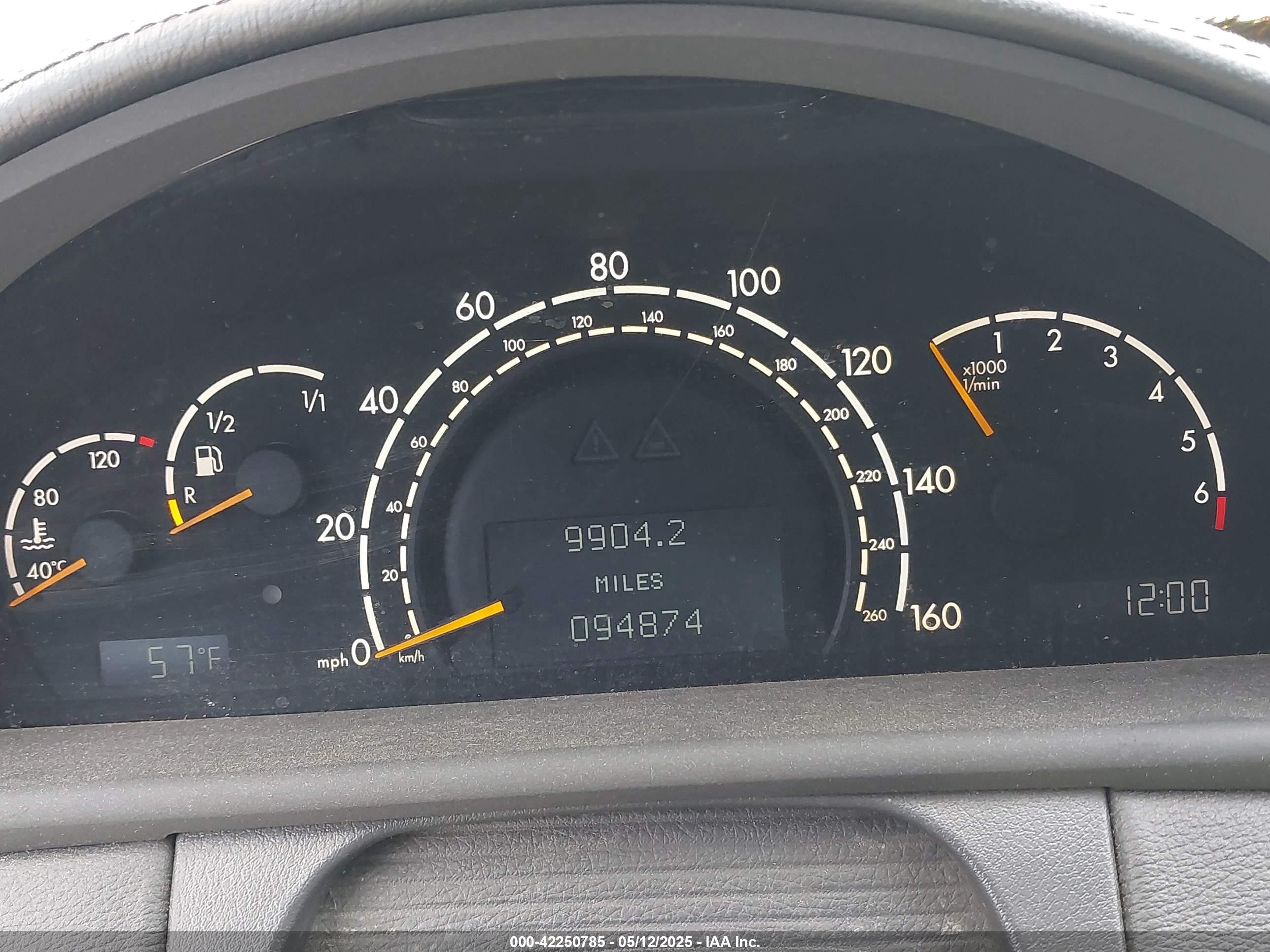 2000 Mercedes-benz Cl 500   Black vin: WDBPJ75J8YA003853