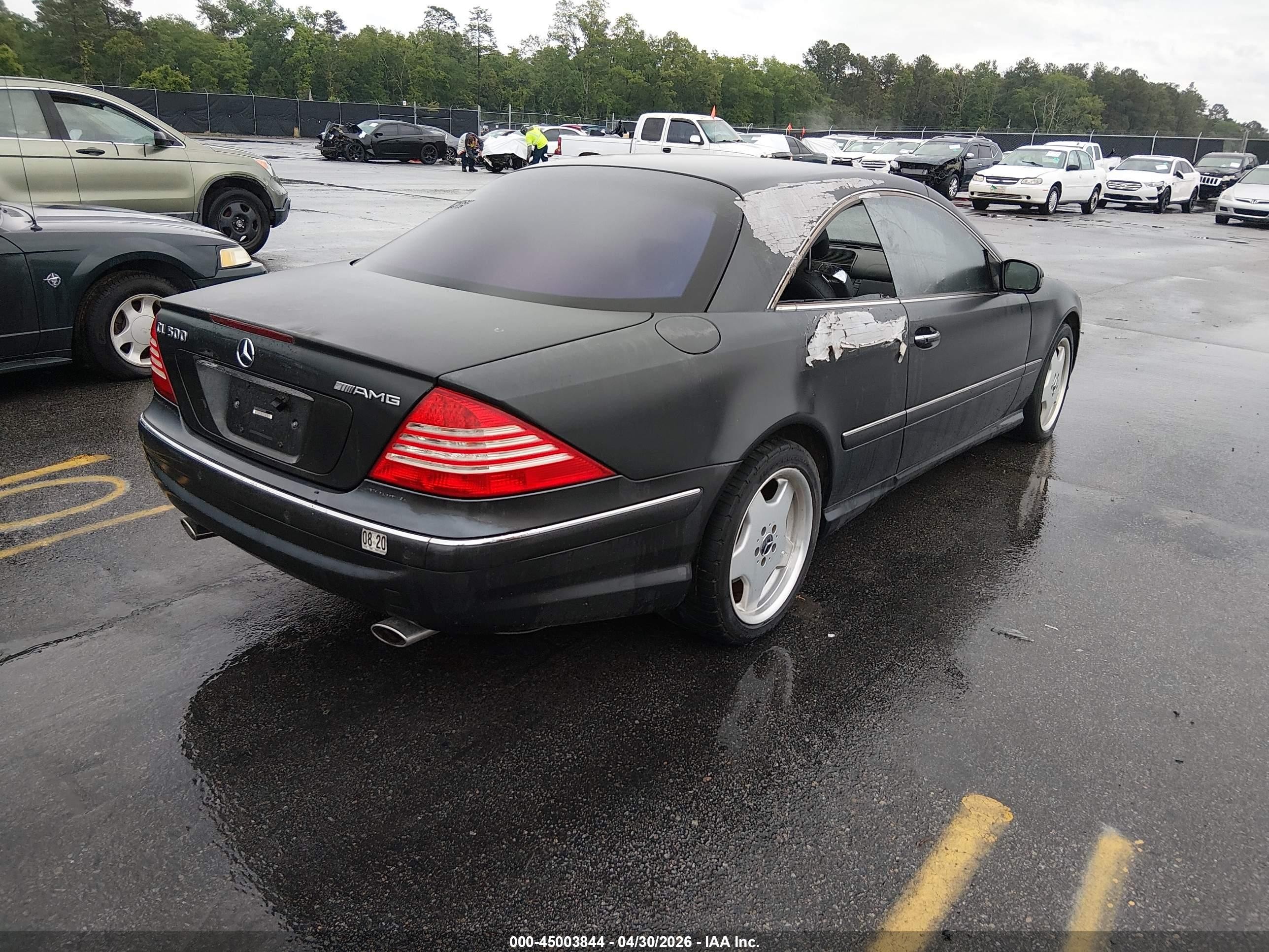 2002 Mercedes-benz Cl 500   Gray vin: WDBPJ75J92A030390