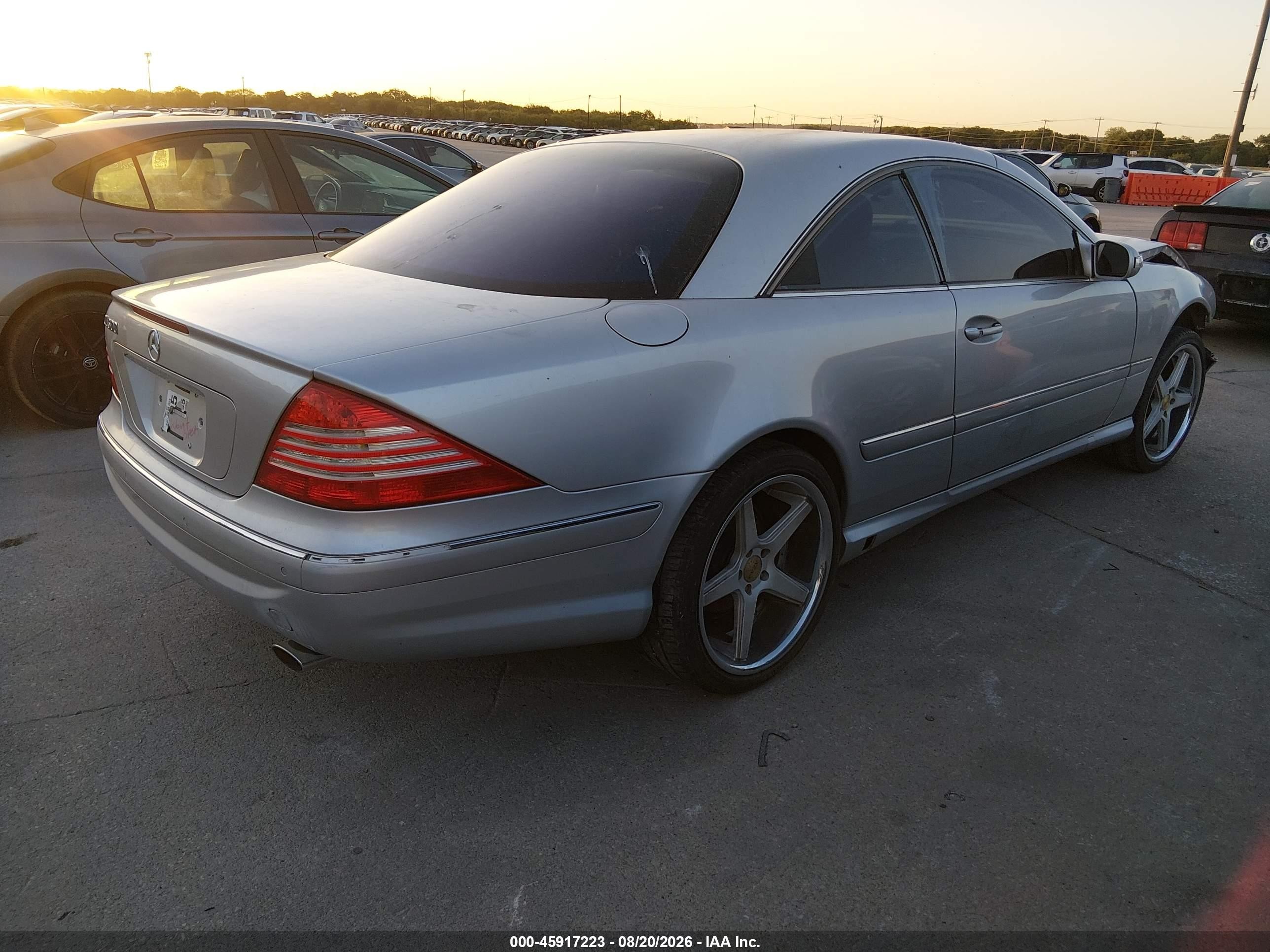 2005 Mercedes-benz Cl 500   Gray vin: WDBPJ75J95A043872