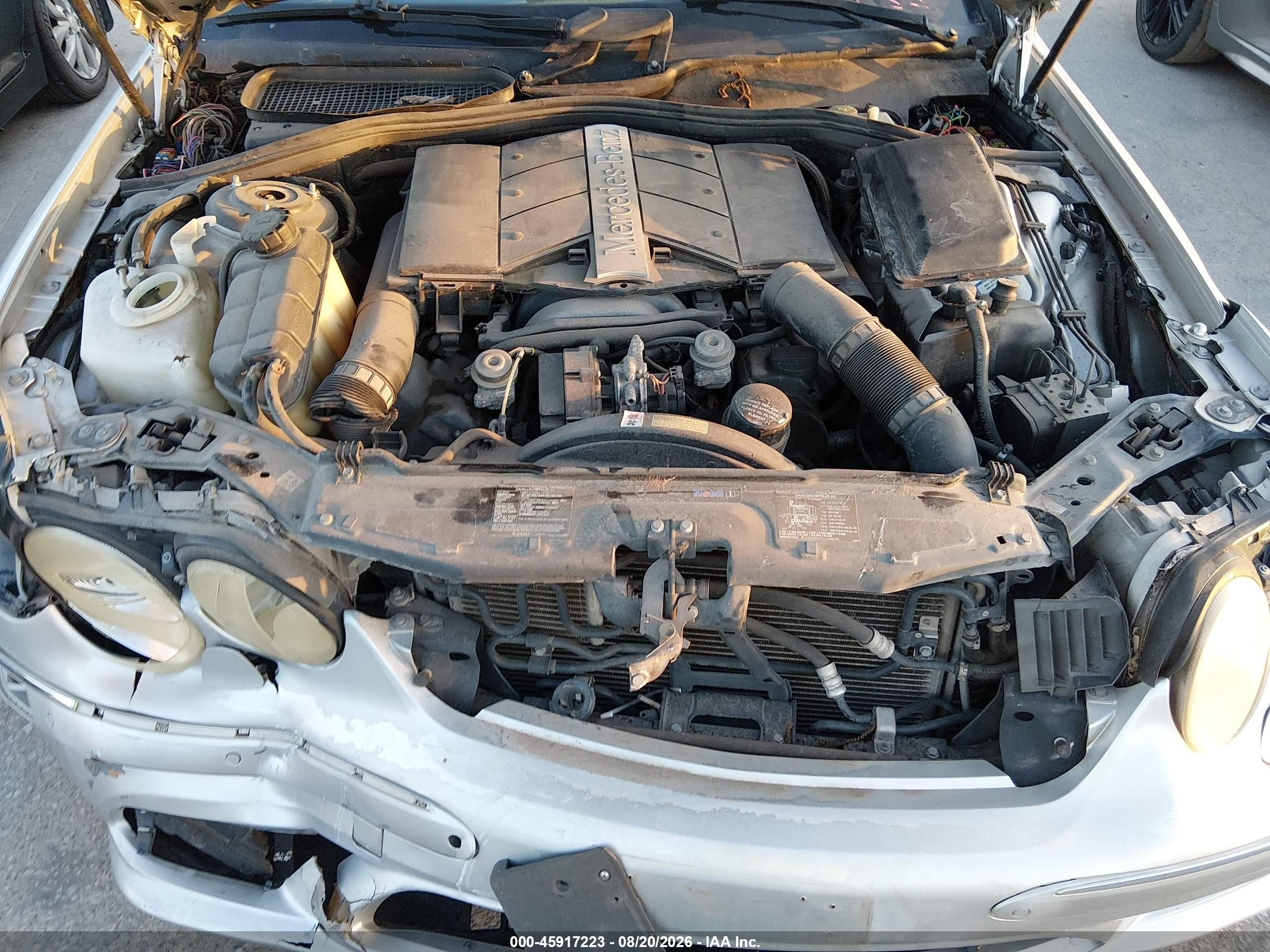 2005 Mercedes-benz Cl 500   Gray vin: WDBPJ75J95A043872
