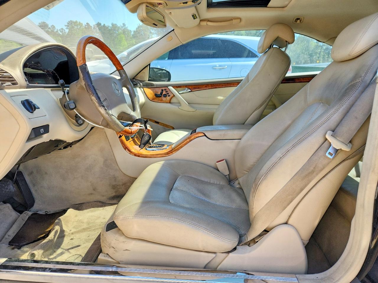 2003 Mercedes-benz Cl 500 Black vin: WDBPJ75JX3A034725