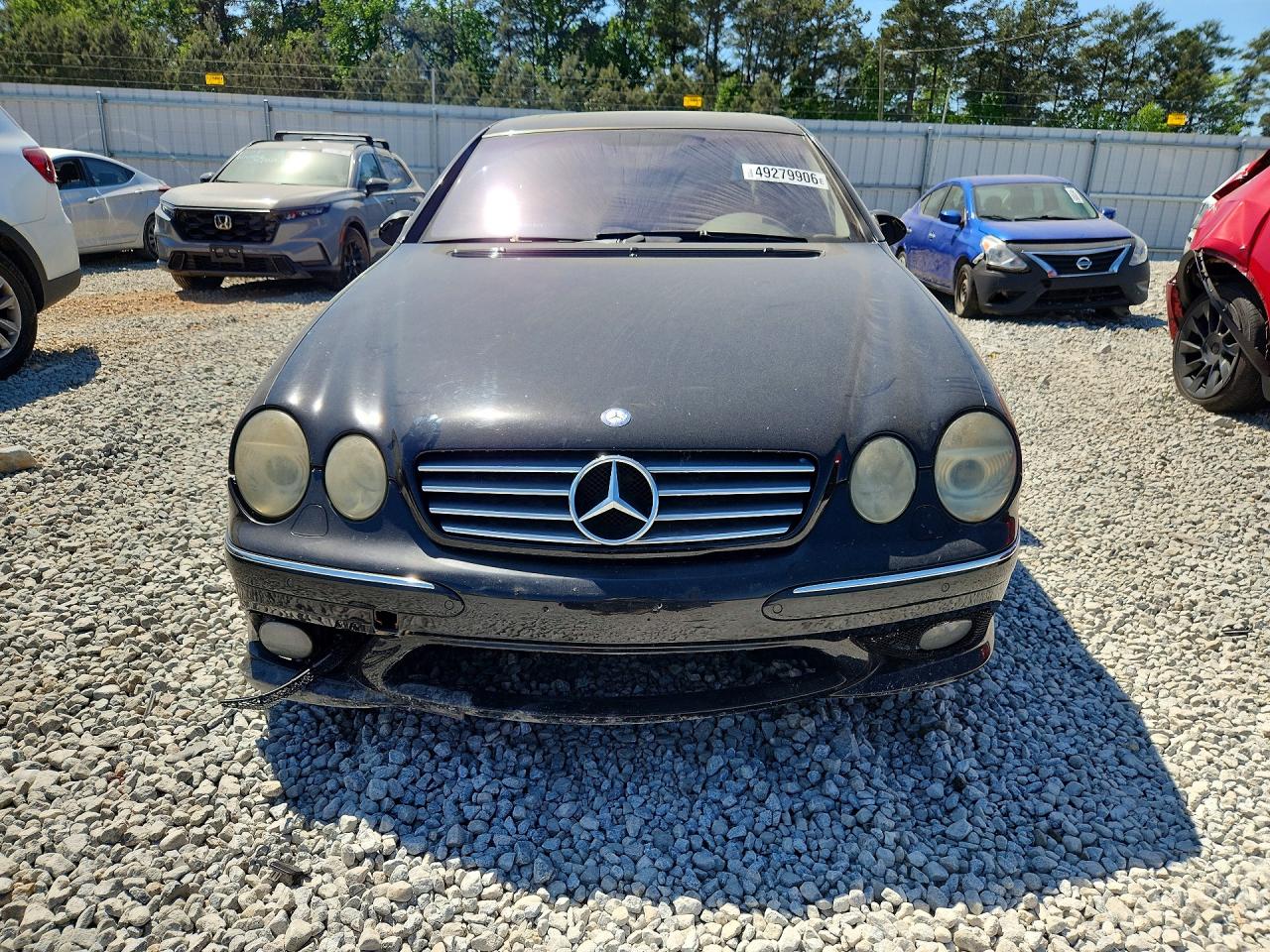 2003 Mercedes-benz Cl 500 Black vin: WDBPJ75JX3A034725