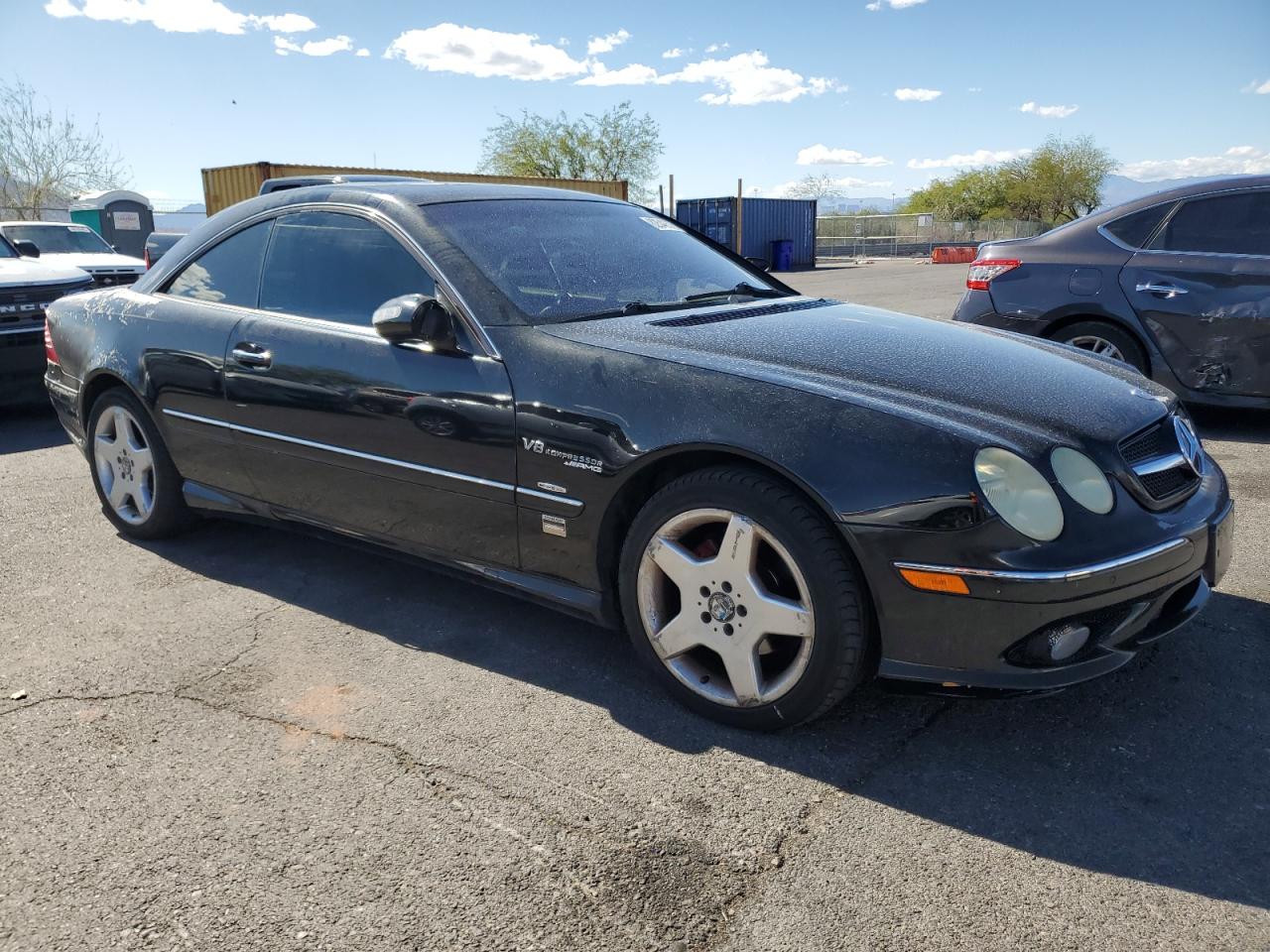 2003 Mercedes-benz Cl 500 Black vin: WDBPJ75JX3A035681