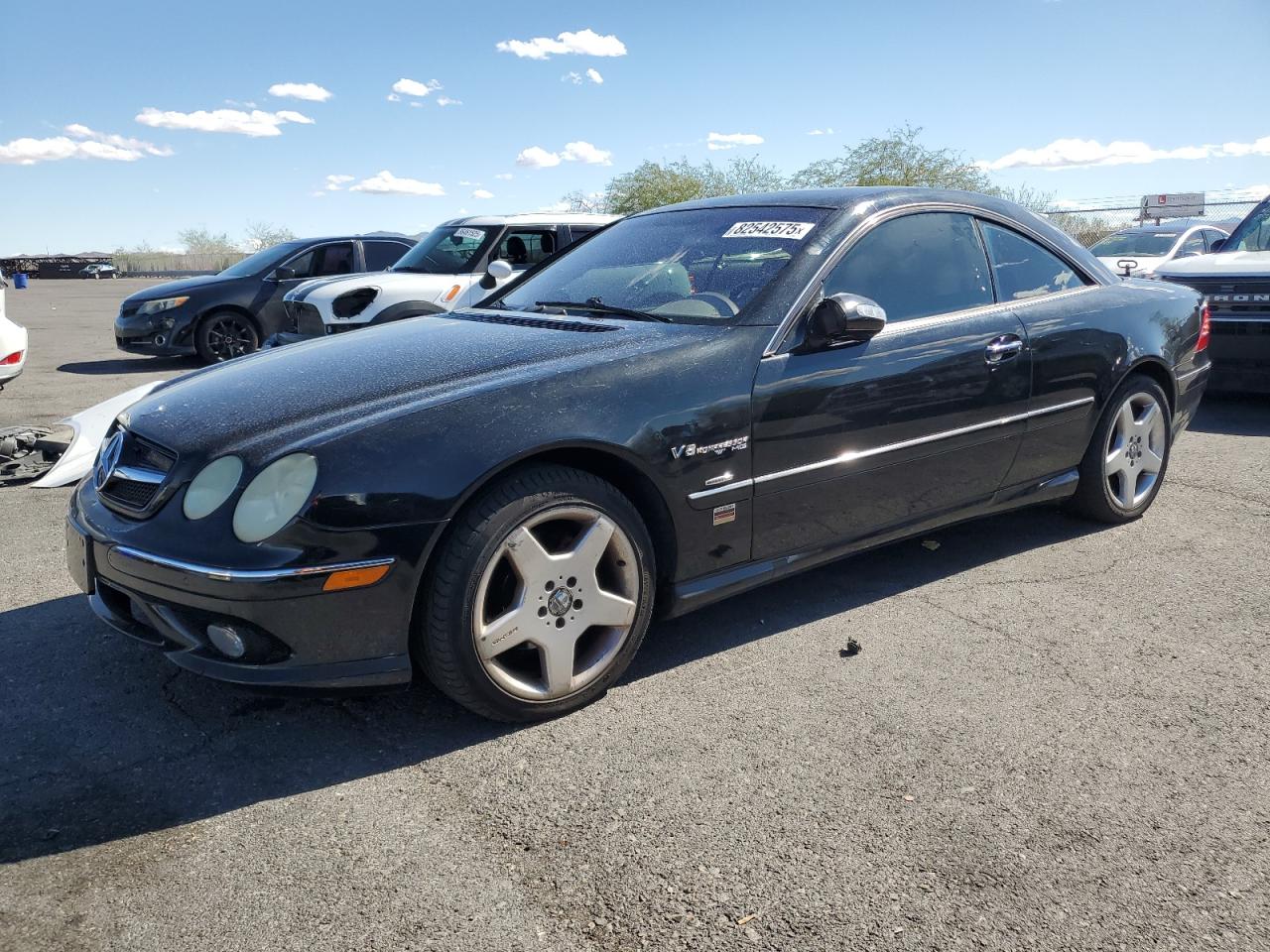 2003 Mercedes-benz Cl 500 Black vin: WDBPJ75JX3A035681