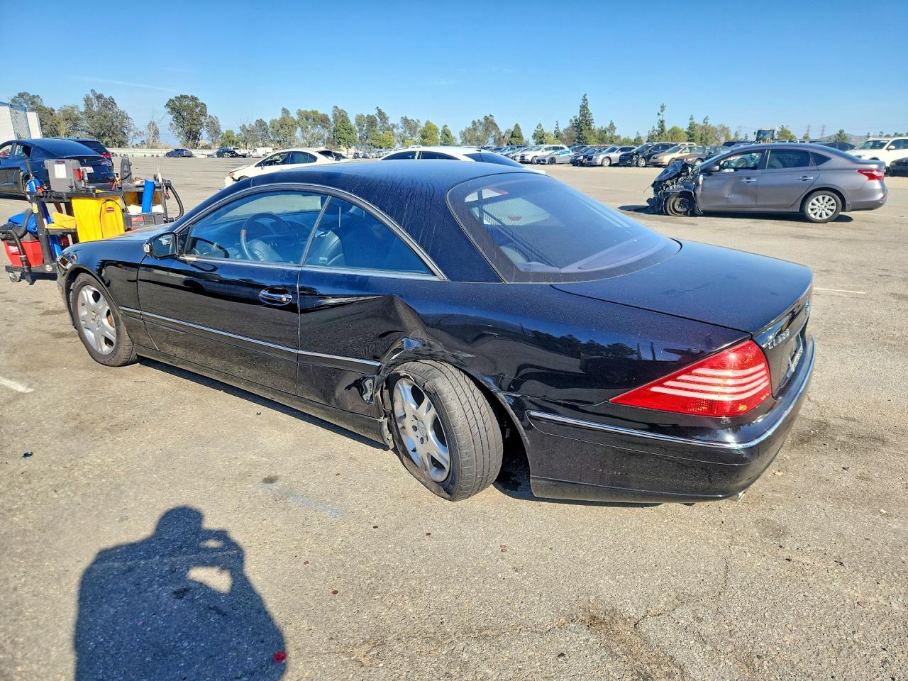 2004 Mercedes-benz Cl 500 Black vin: WDBPJ75JX4A039912