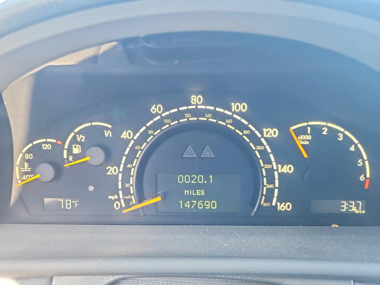 2004 Mercedes-benz Cl 500 Black vin: WDBPJ75JX4A039912