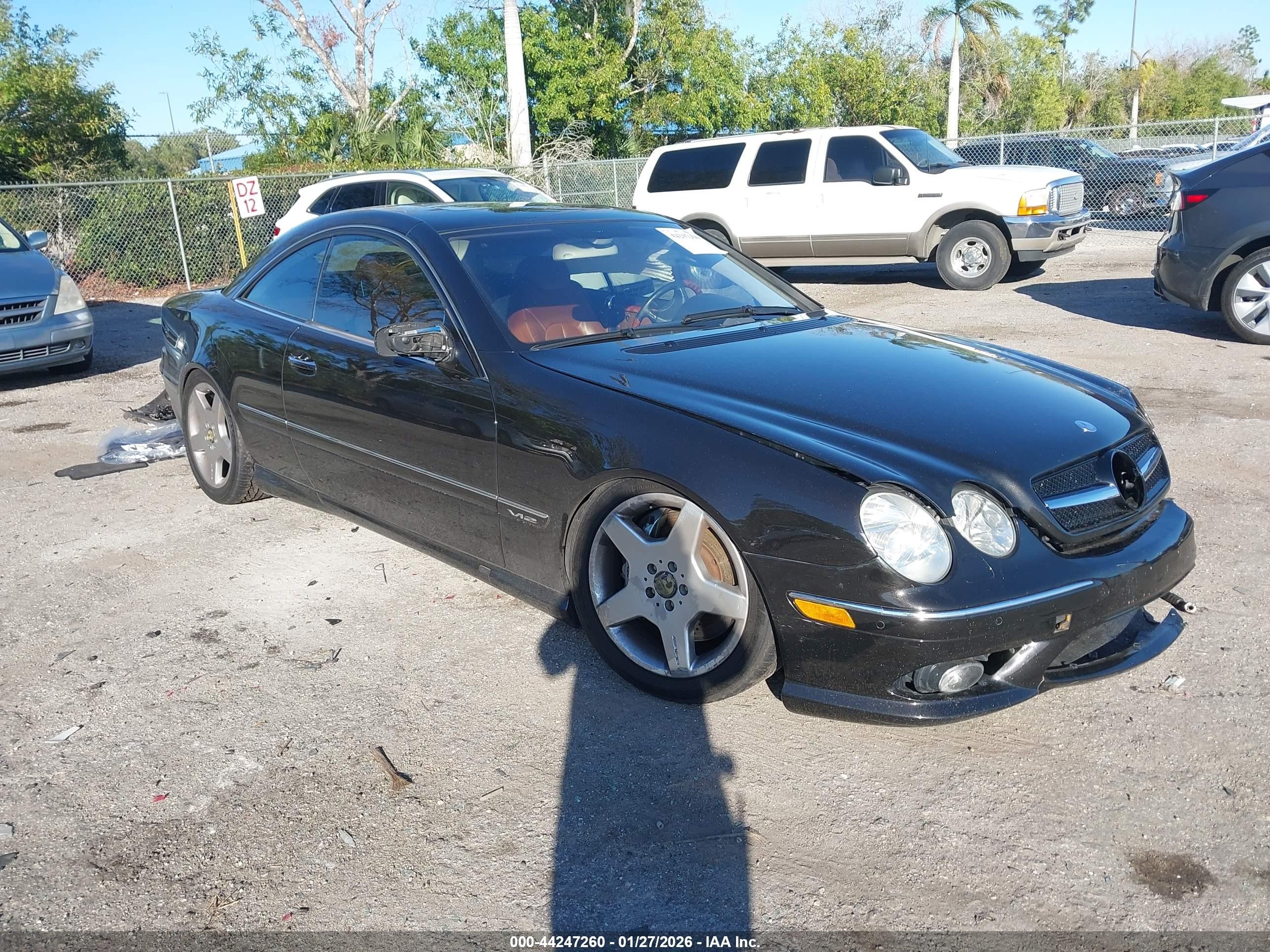 2004 Mercedes-benz Cl 600   Black vin: WDBPJ76J74A040286