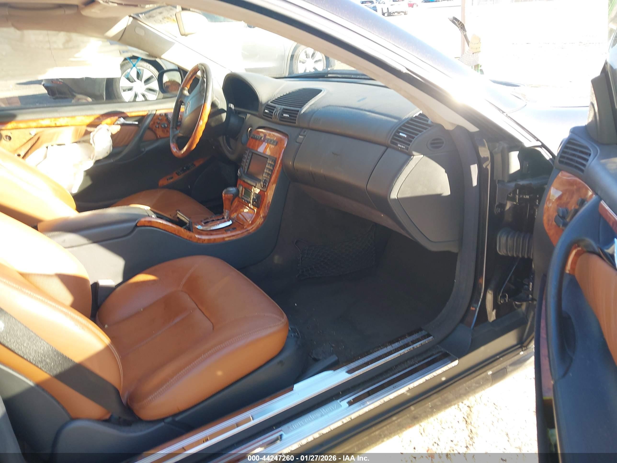 2004 Mercedes-benz Cl 600   Black vin: WDBPJ76J74A040286