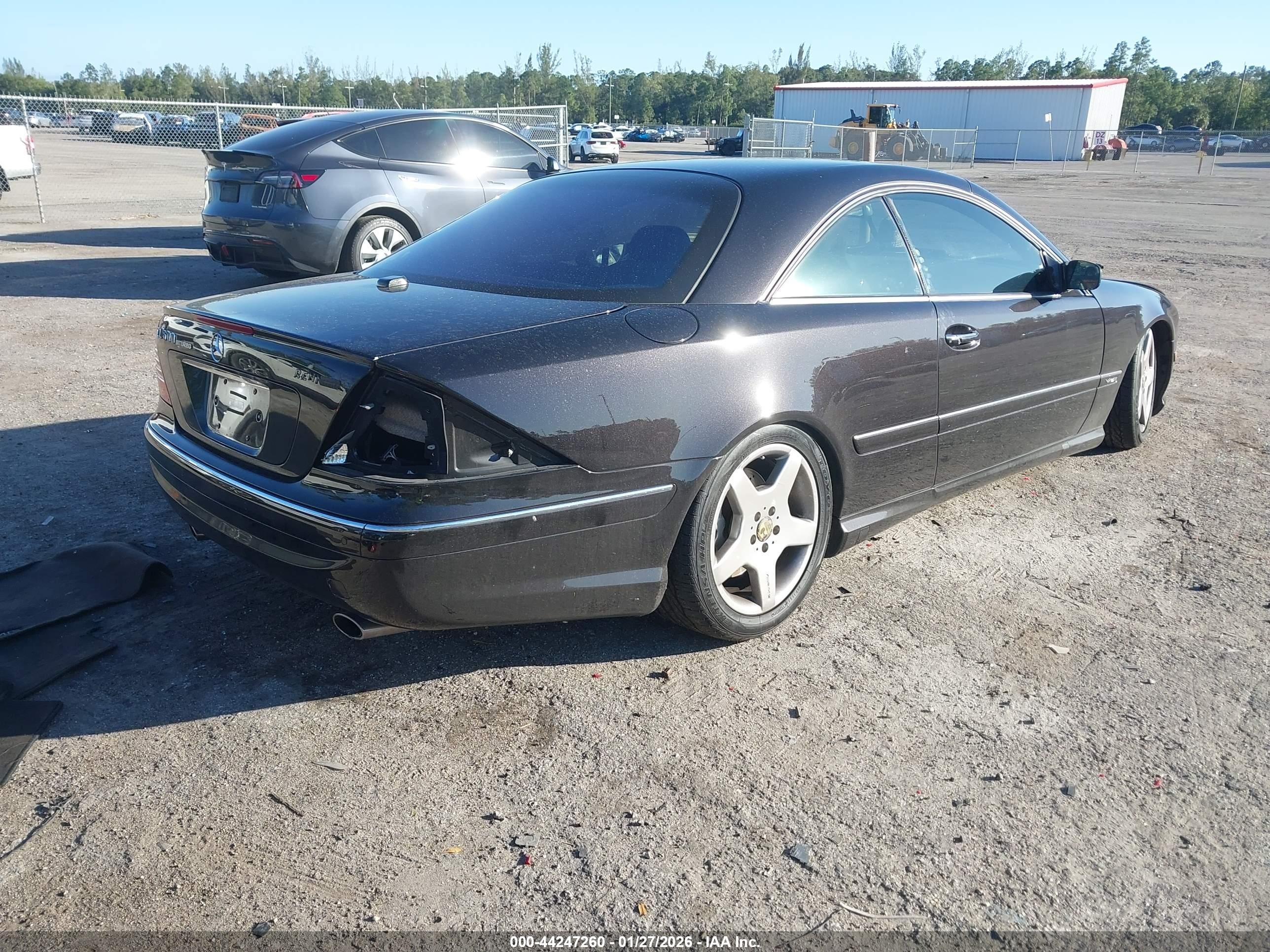 2004 Mercedes-benz Cl 600   Black vin: WDBPJ76J74A040286