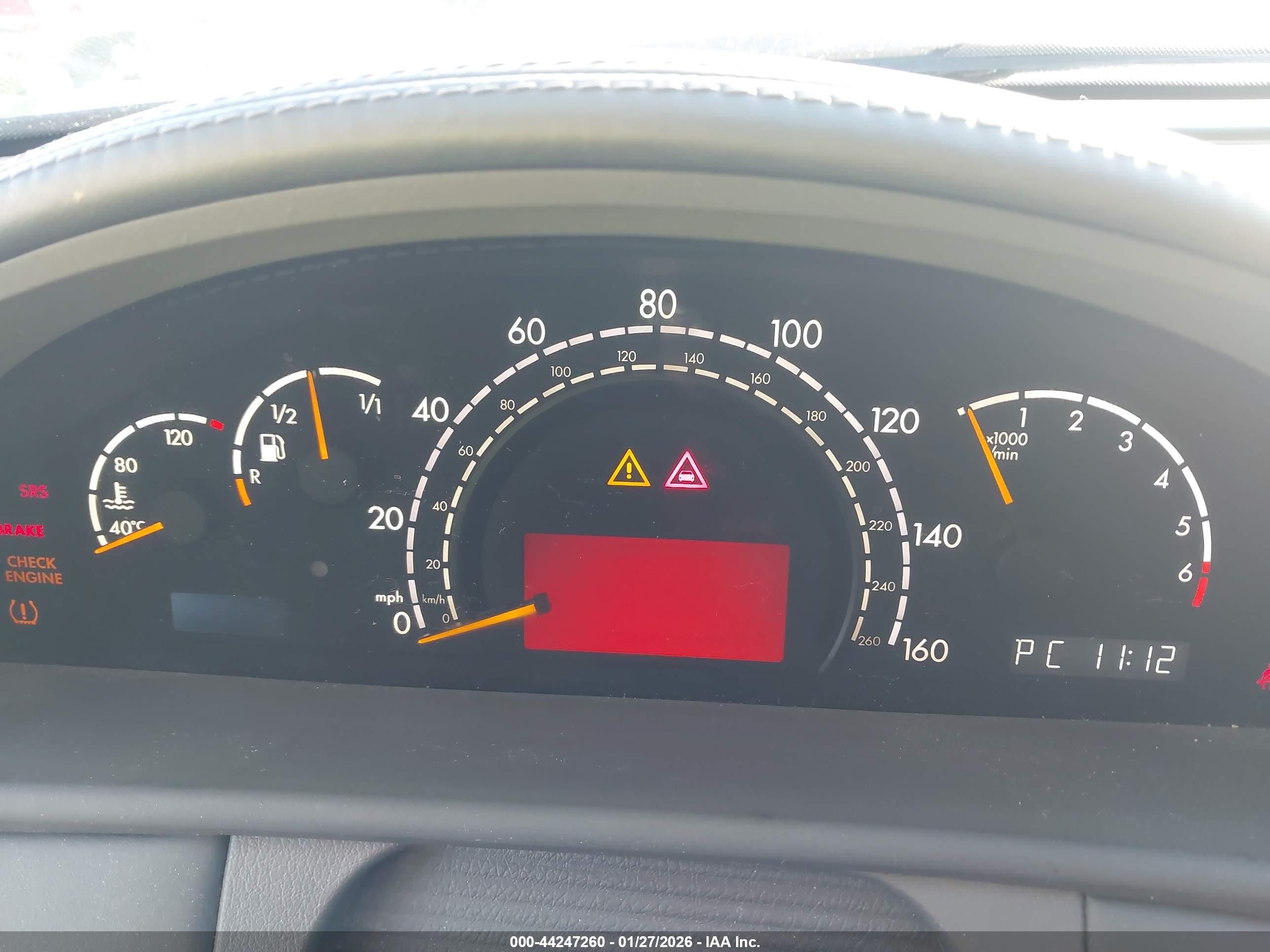 2004 Mercedes-benz Cl 600   Black vin: WDBPJ76J74A040286