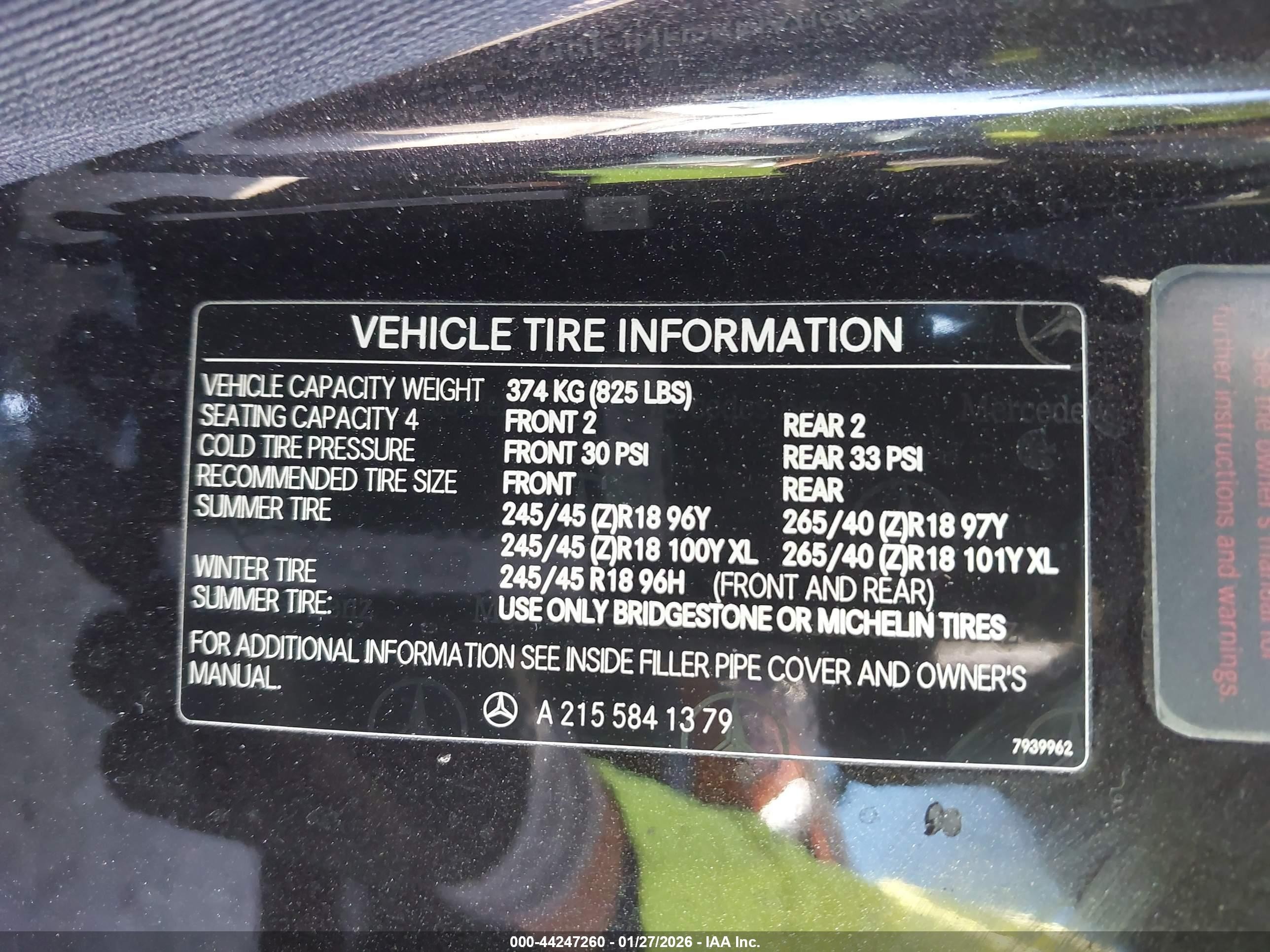 2004 Mercedes-benz Cl 600   Black vin: WDBPJ76J74A040286