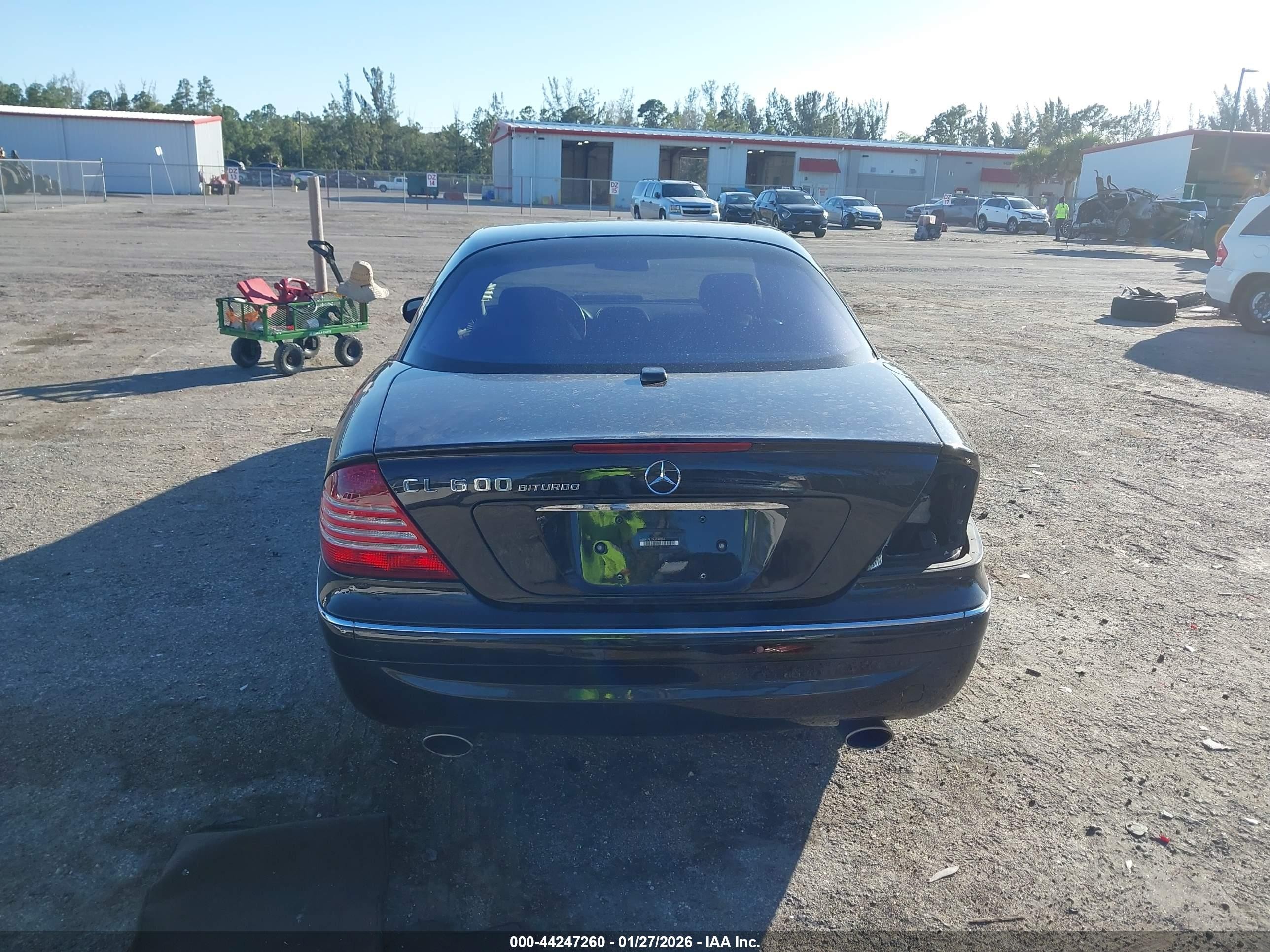 2004 Mercedes-benz Cl 600   Black vin: WDBPJ76J74A040286