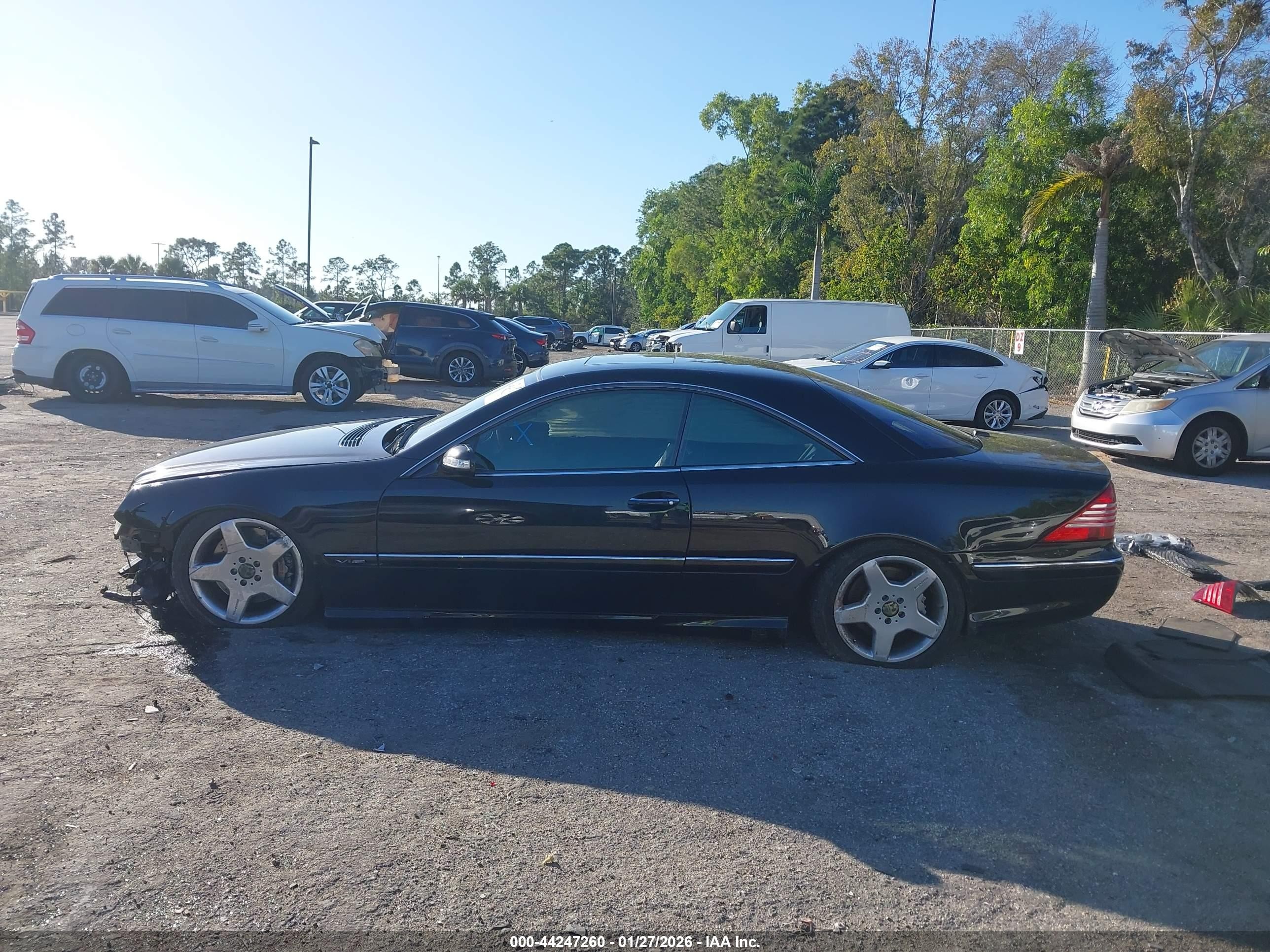 2004 Mercedes-benz Cl 600   Black vin: WDBPJ76J74A040286