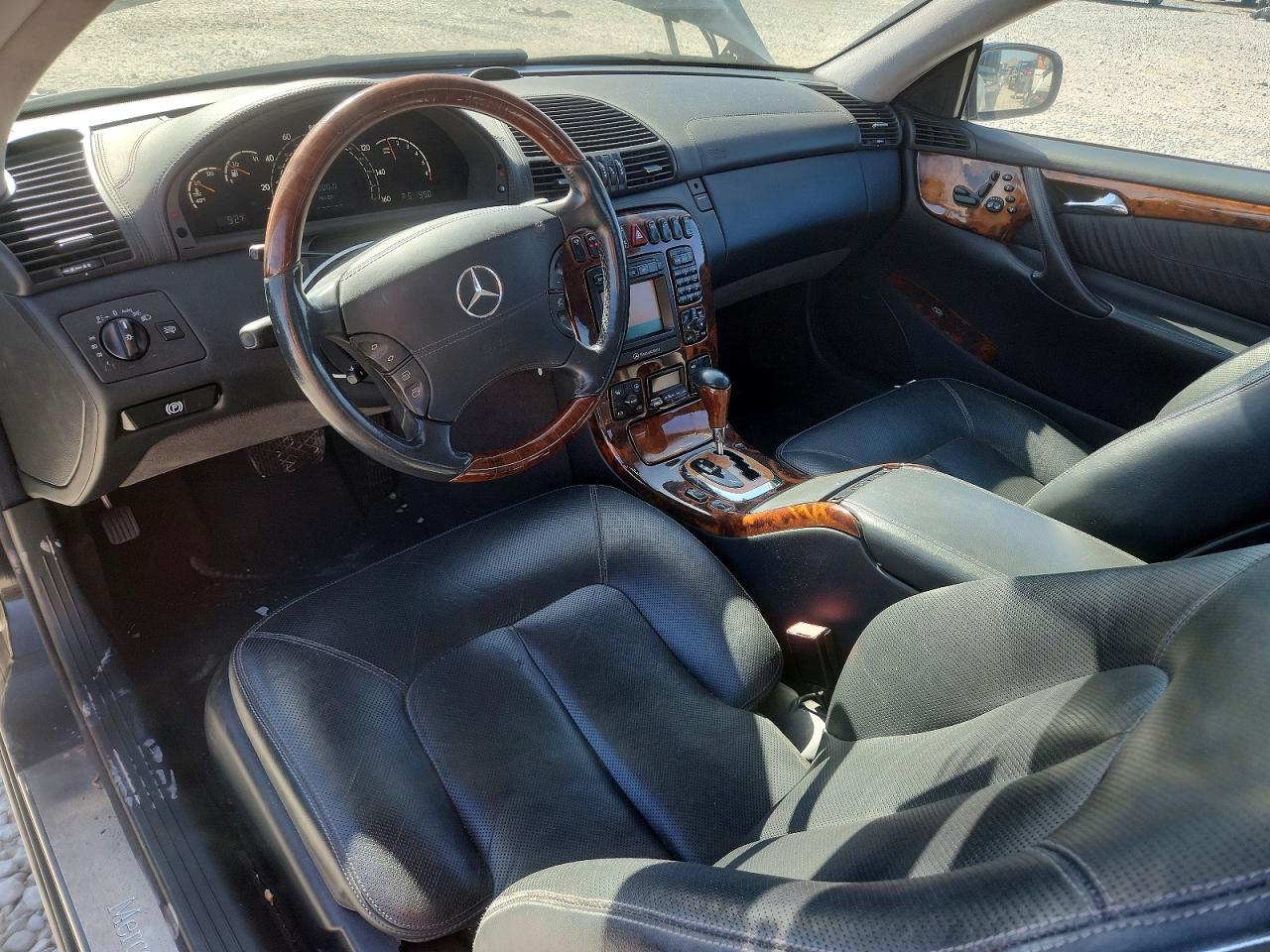 2002 Mercedes-benz Cl 600 Black vin: WDBPJ78J72A026897