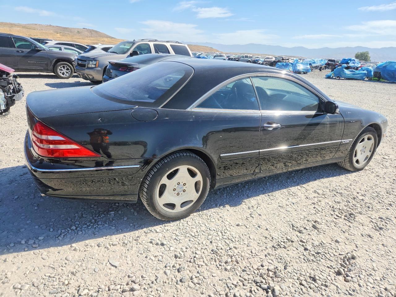 2002 Mercedes-benz Cl 600 Black vin: WDBPJ78J72A026897