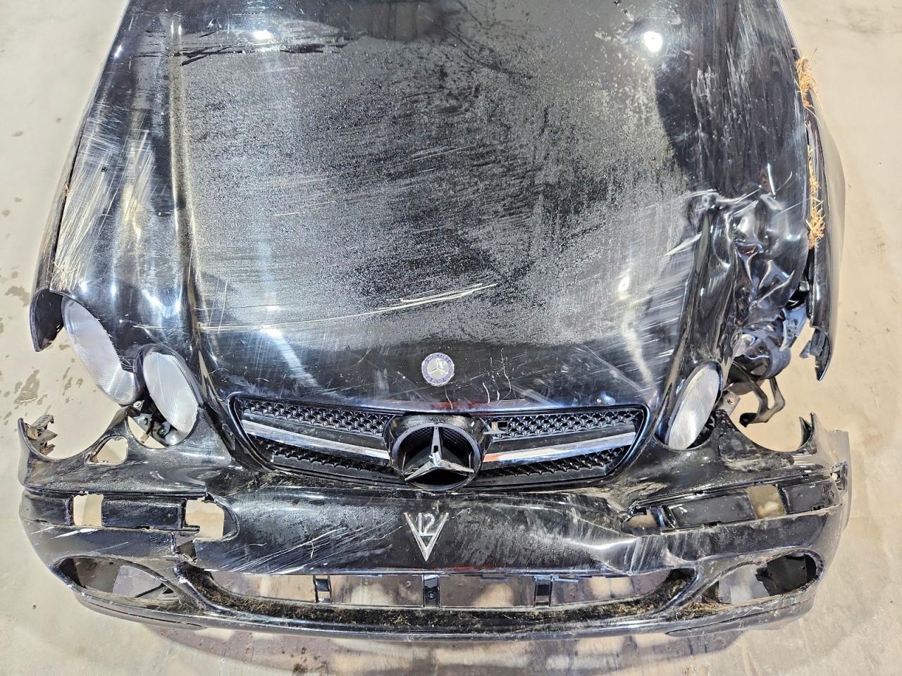 2002 Mercedes-benz Cl600 Black vin: WDBPJ78J92A023645