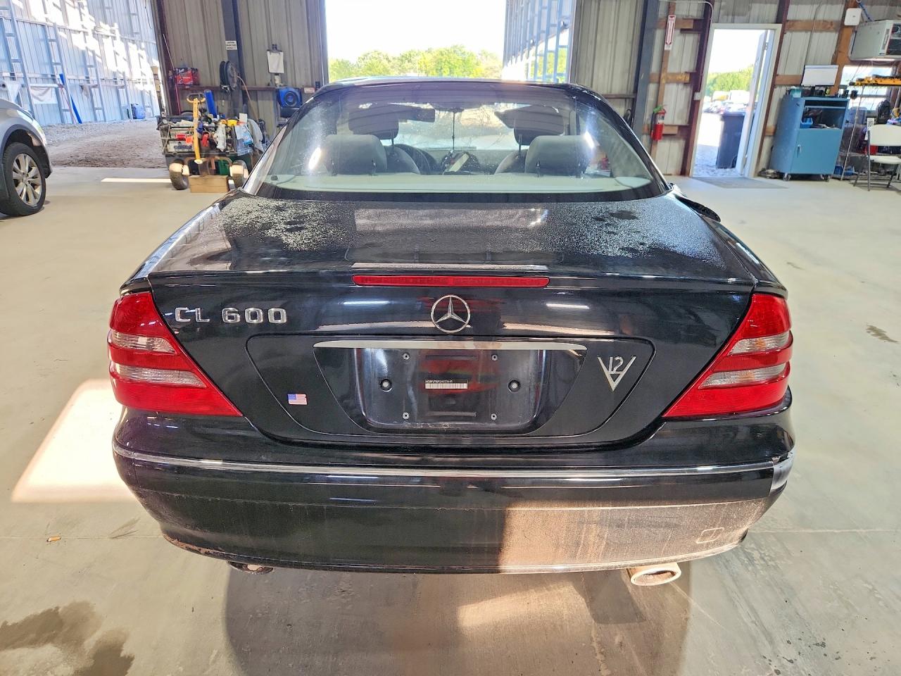 2002 Mercedes-benz Cl600 Black vin: WDBPJ78J92A023645