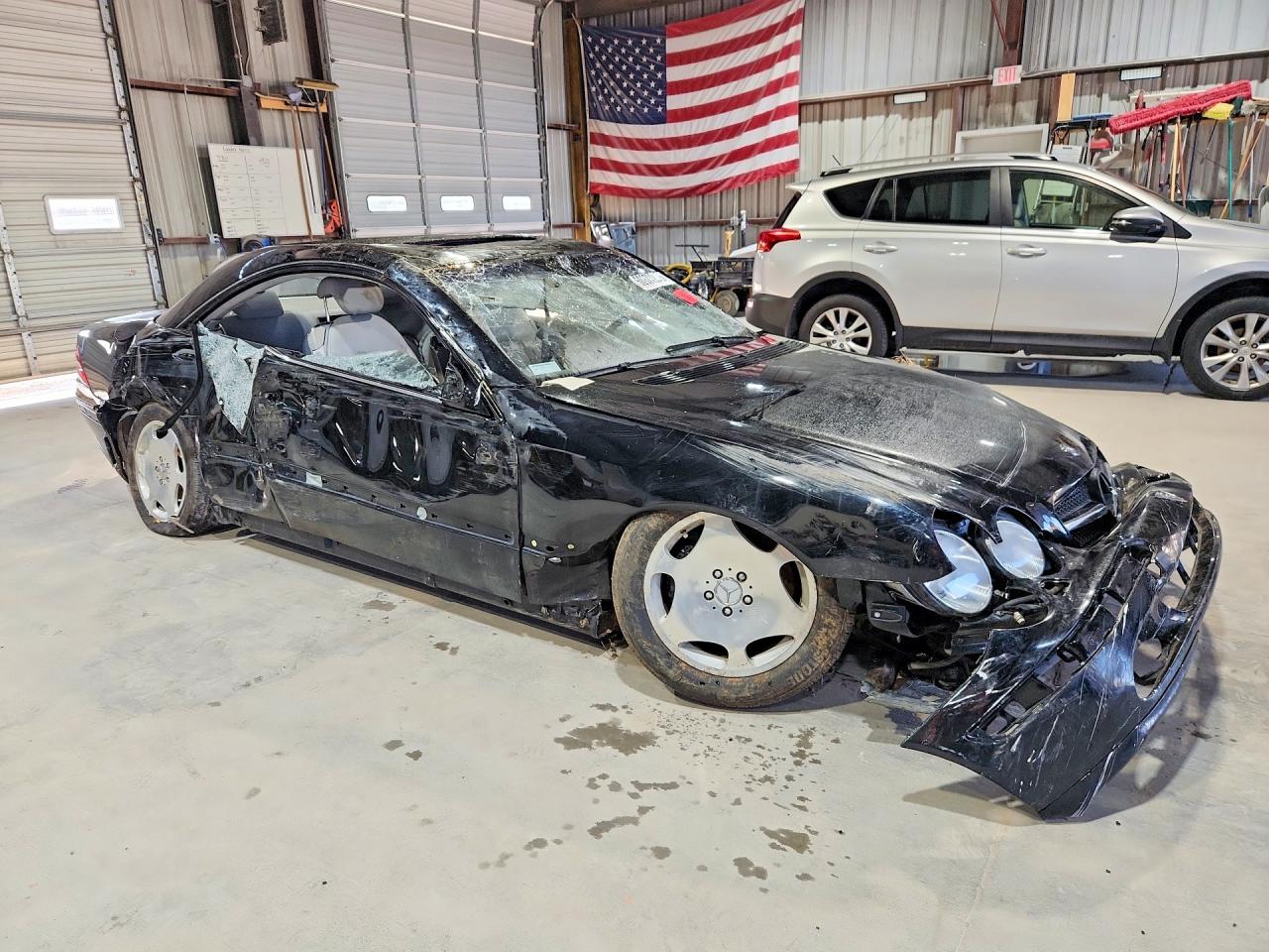 2002 Mercedes-benz Cl600 Black vin: WDBPJ78J92A023645