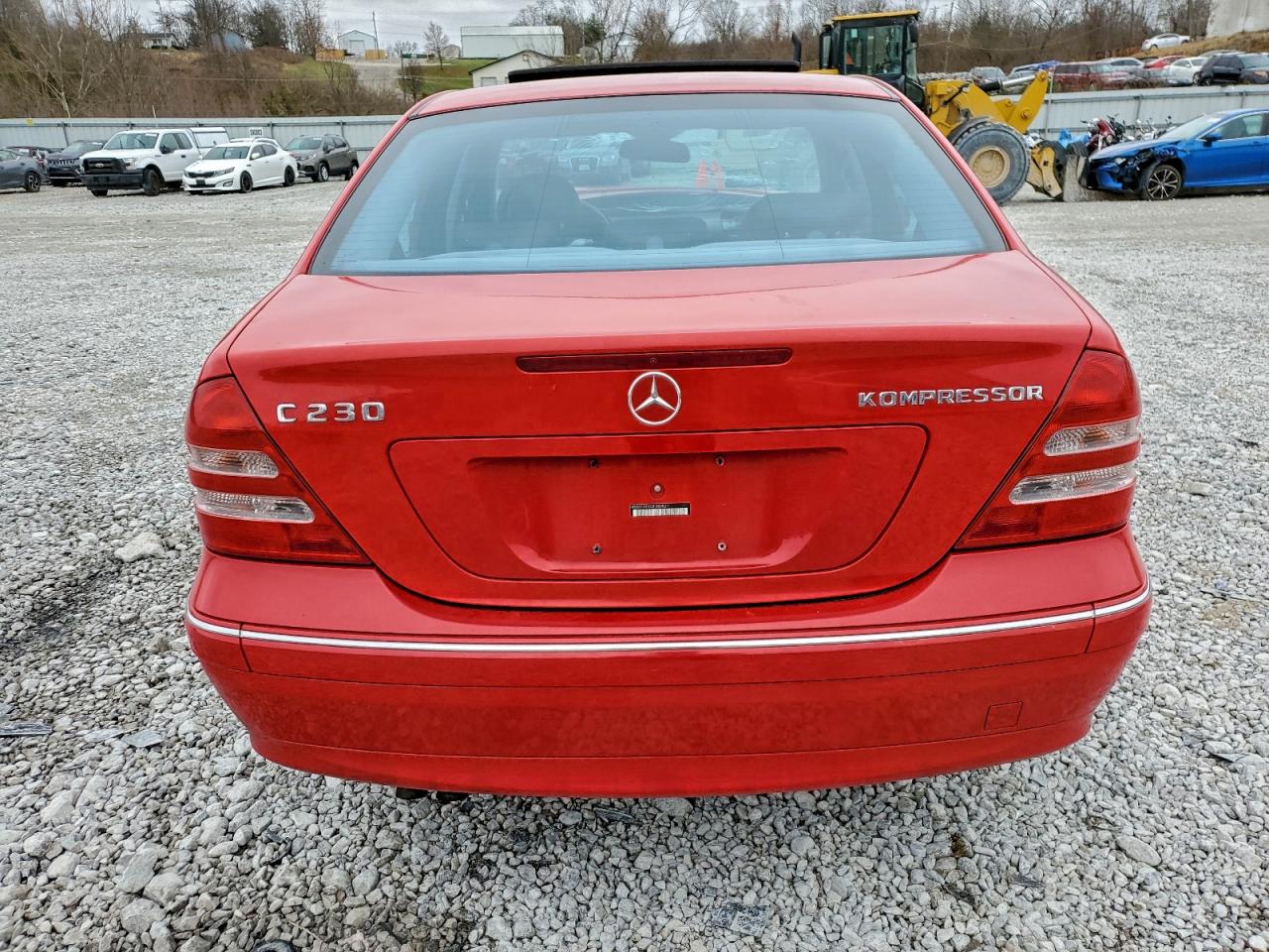 2003 Mercedes-benz C 230k Sport Sedan Red vin: WDBRF40J03F380821