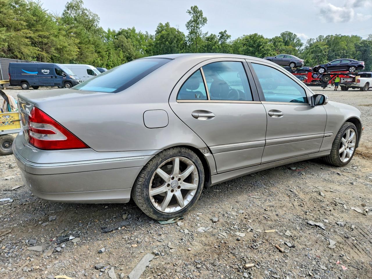 2003 Mercedes-benz C 230k Sport Sedan Beige vin: WDBRF40J03F433484