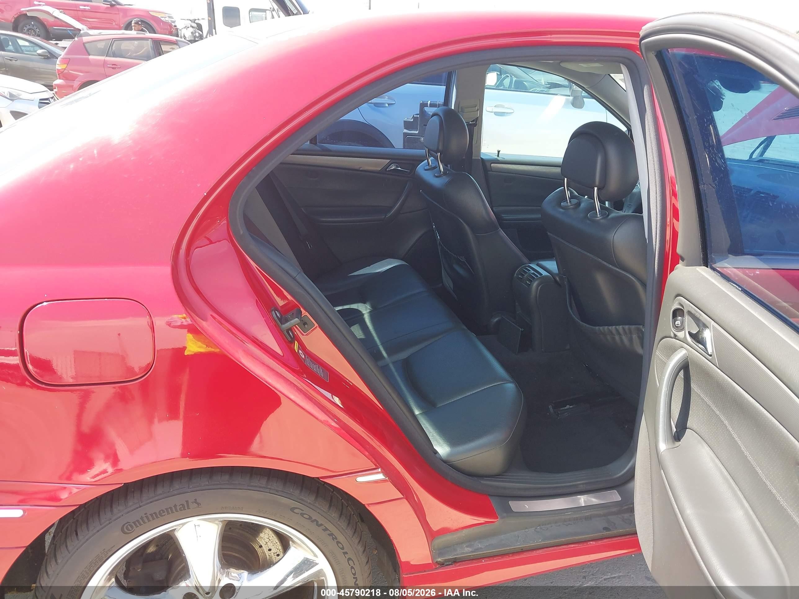 2004 Mercedes-benz C 230 Kompressor Sport/sport Red vin: WDBRF40J04A636373