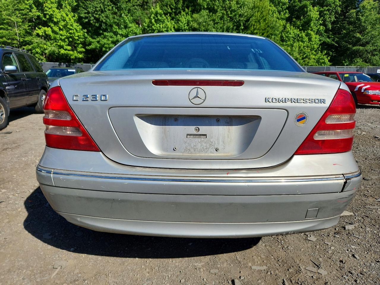 2004 Mercedes-benz C 230k Sport Sedan Серебряный vin: WDBRF40J04F459682