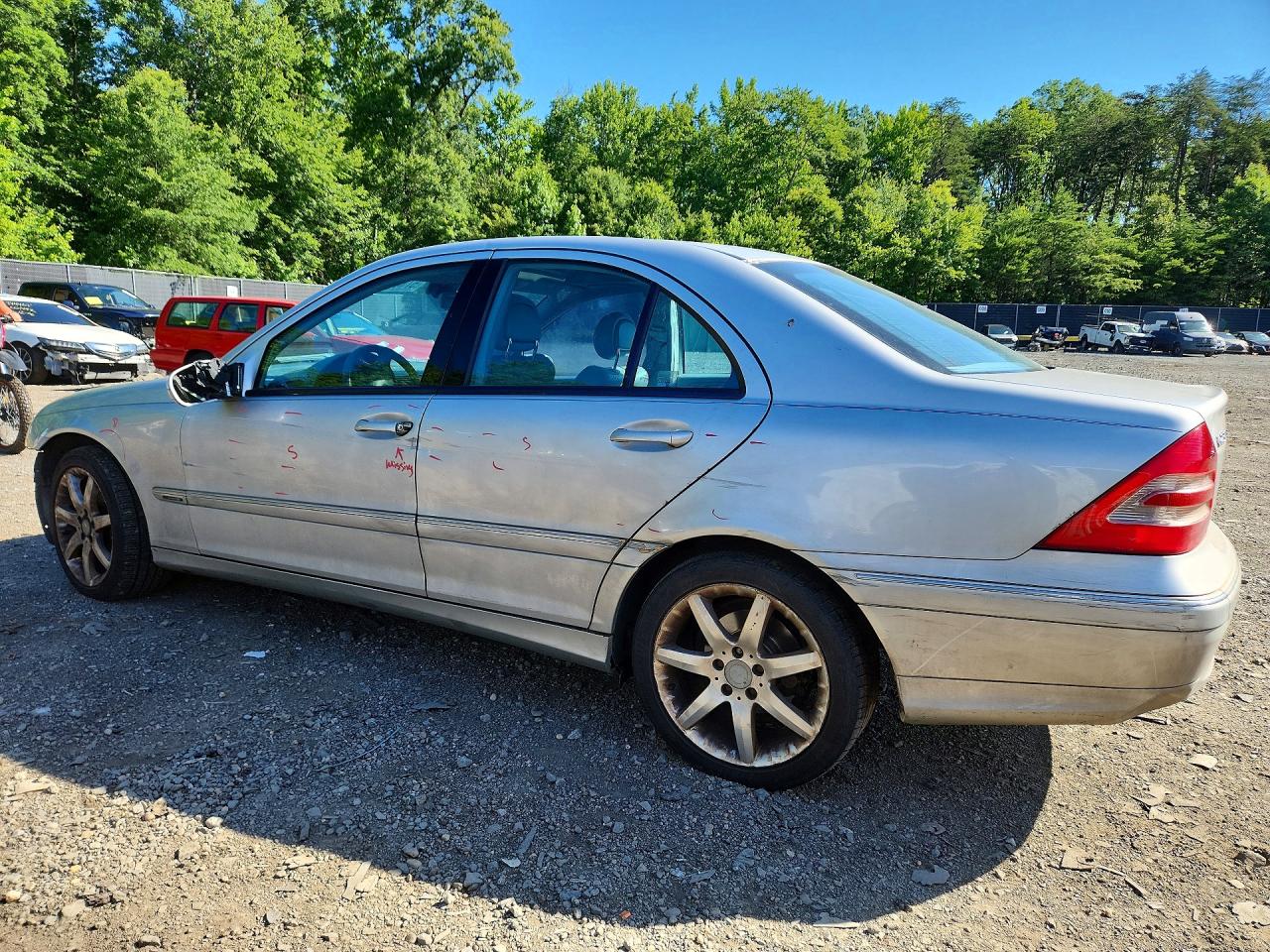 2004 Mercedes-benz C 230k Sport Sedan Серебряный vin: WDBRF40J04F459682