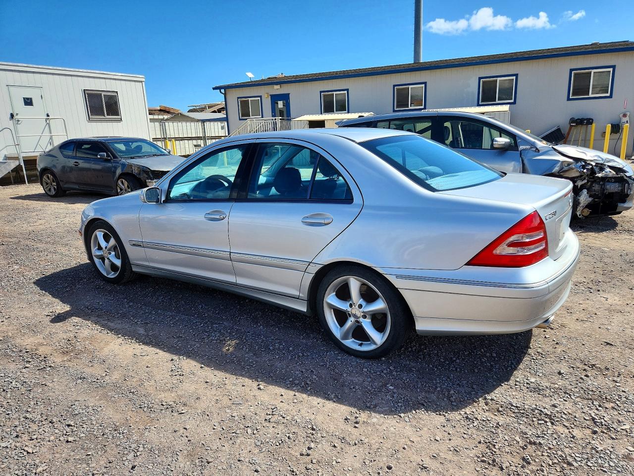 2004 Mercedes-benz C 230k Sport Sedan Silver vin: WDBRF40J04F517581