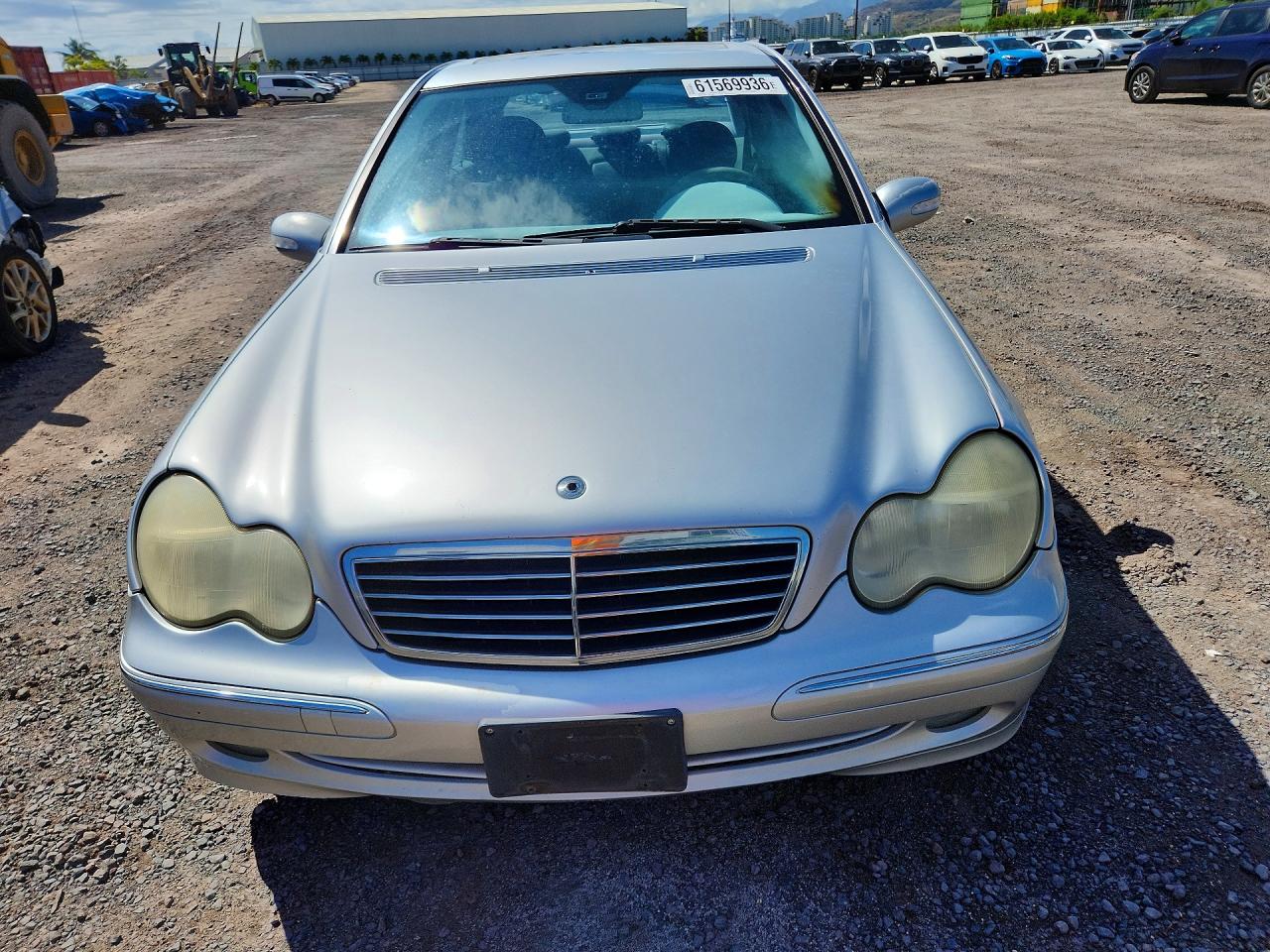 2004 Mercedes-benz C 230k Sport Sedan Silver vin: WDBRF40J04F517581