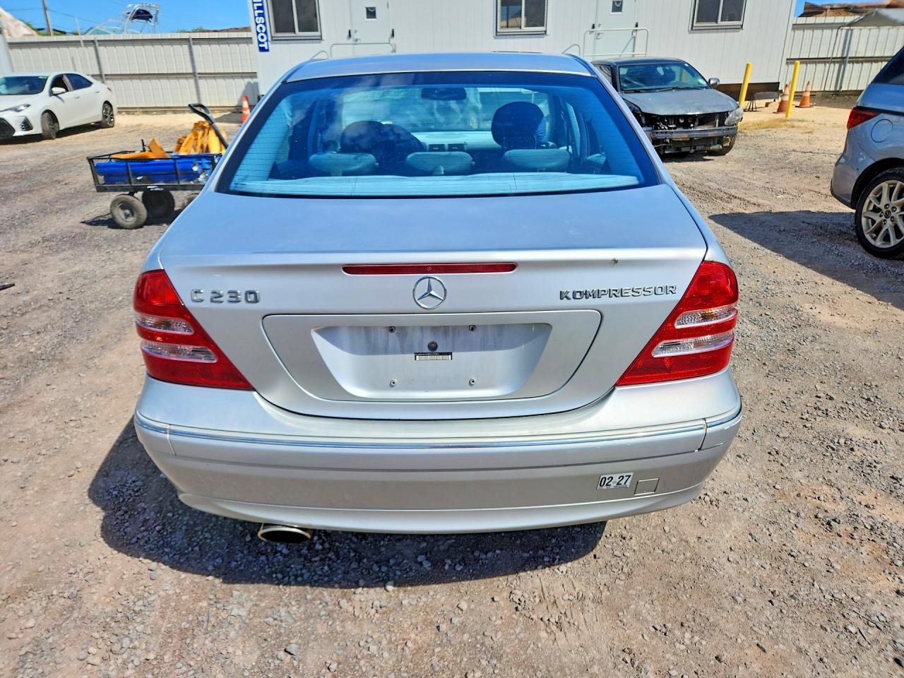 2004 Mercedes-benz C 230k Sport Sedan Silver vin: WDBRF40J04F517581