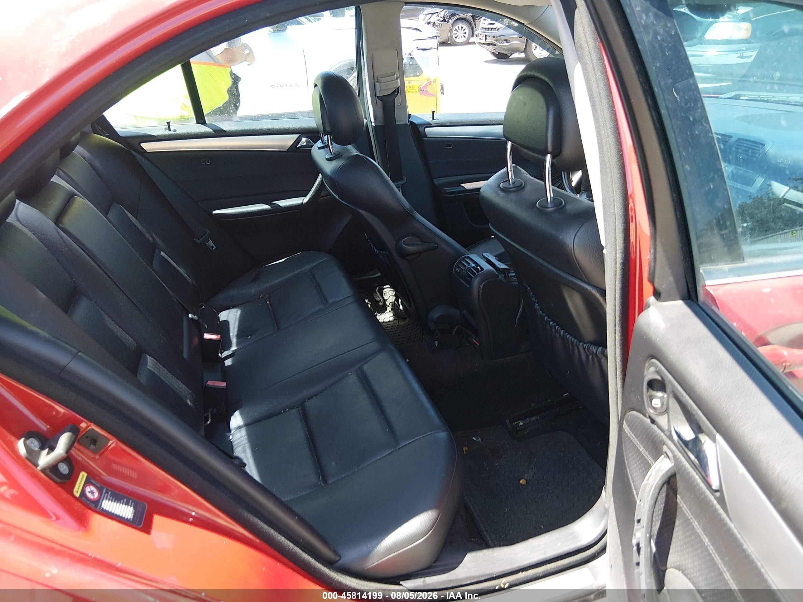 2005 Mercedes-benz C 230 Kompressor Sport Red vin: WDBRF40J05A731842