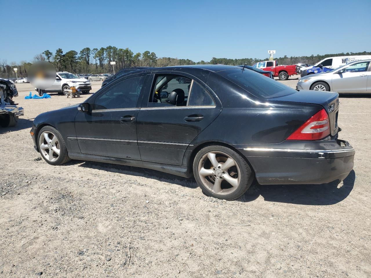 2005 Mercedes-benz C 230k Sport Sedan Black vin: WDBRF40J05F640928