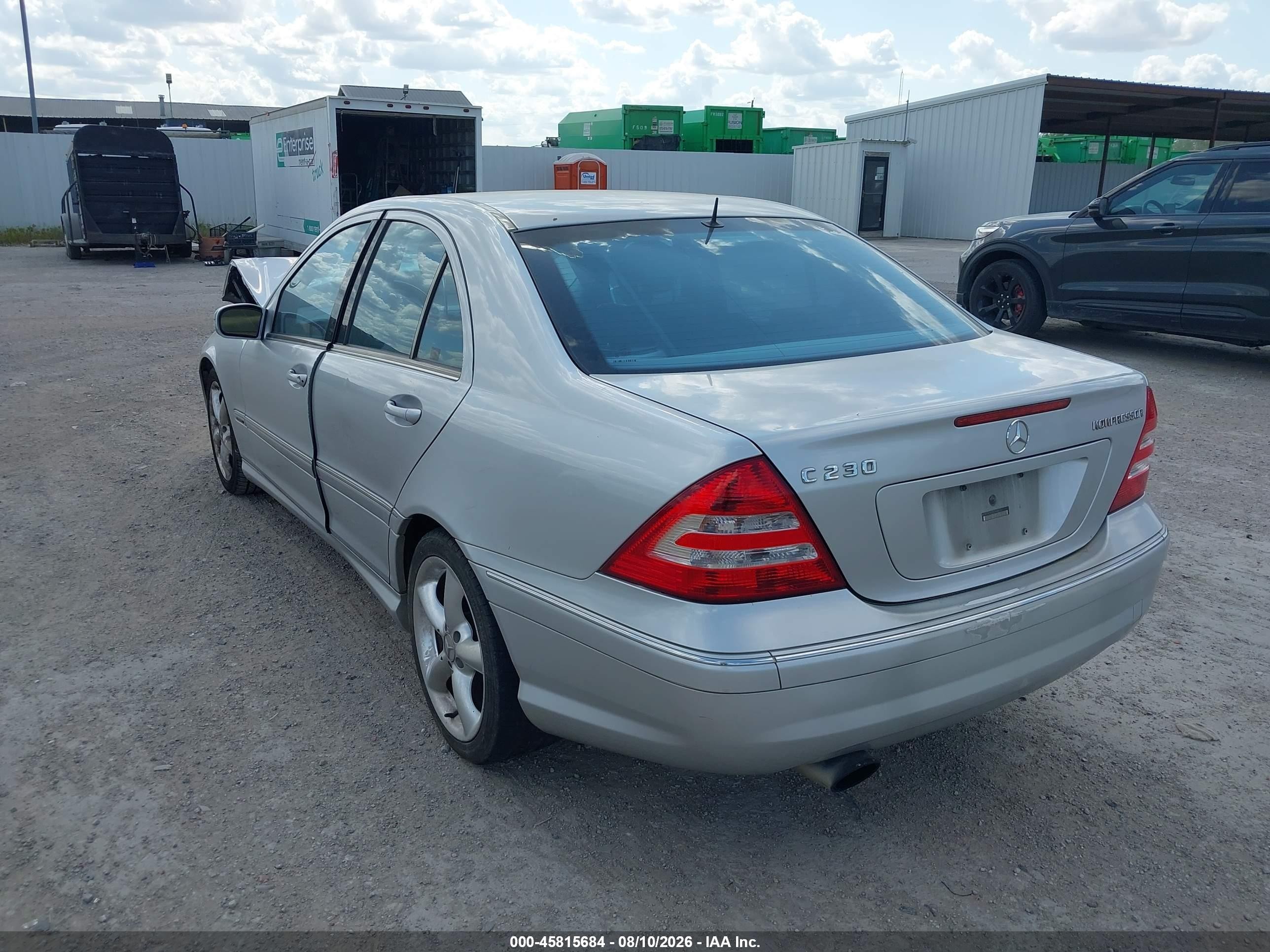 2005 Mercedes-benz C 230 Kompressor Sport Silver vin: WDBRF40J05F670480