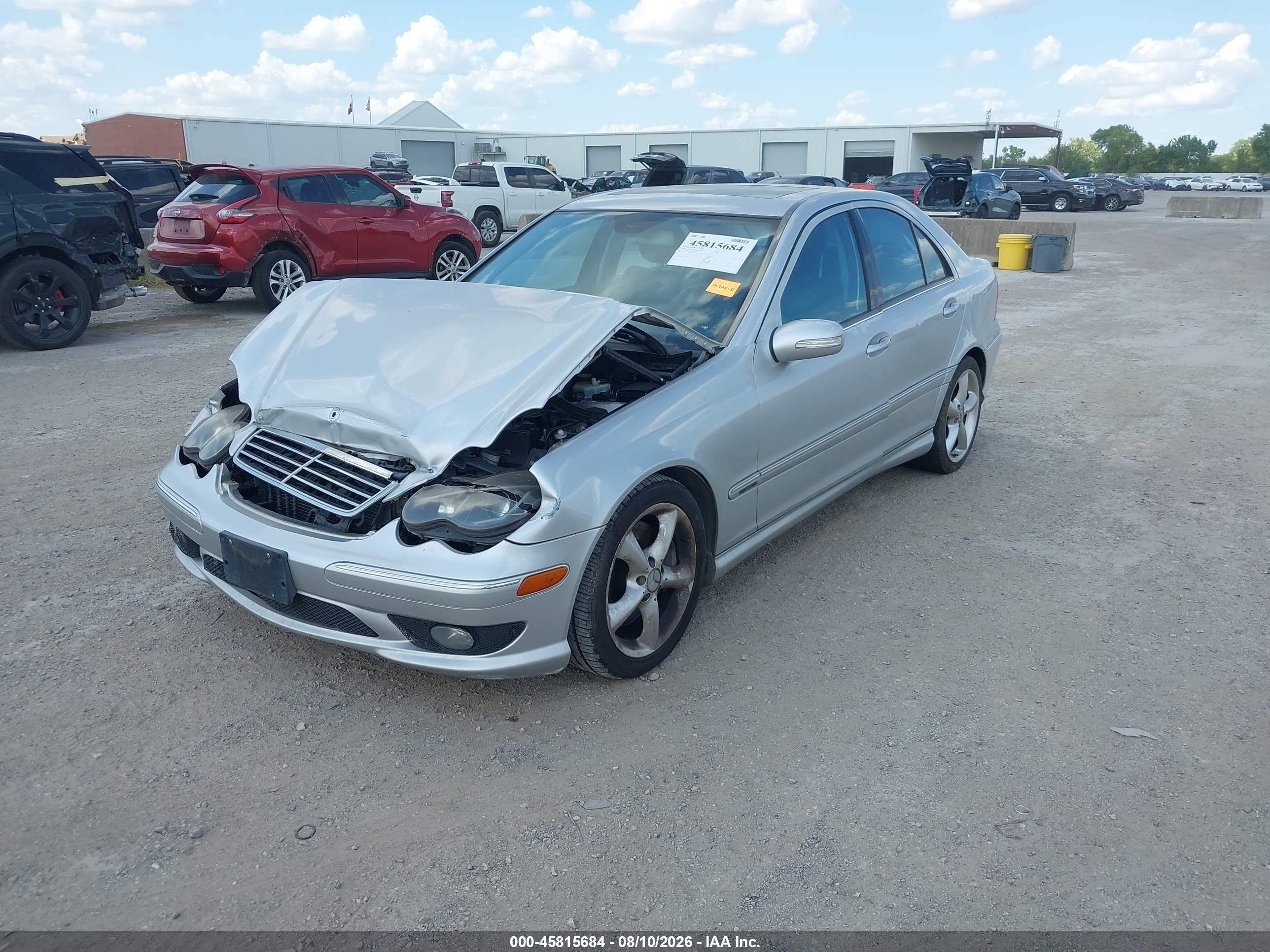 2005 Mercedes-benz C 230 Kompressor Sport Silver vin: WDBRF40J05F670480