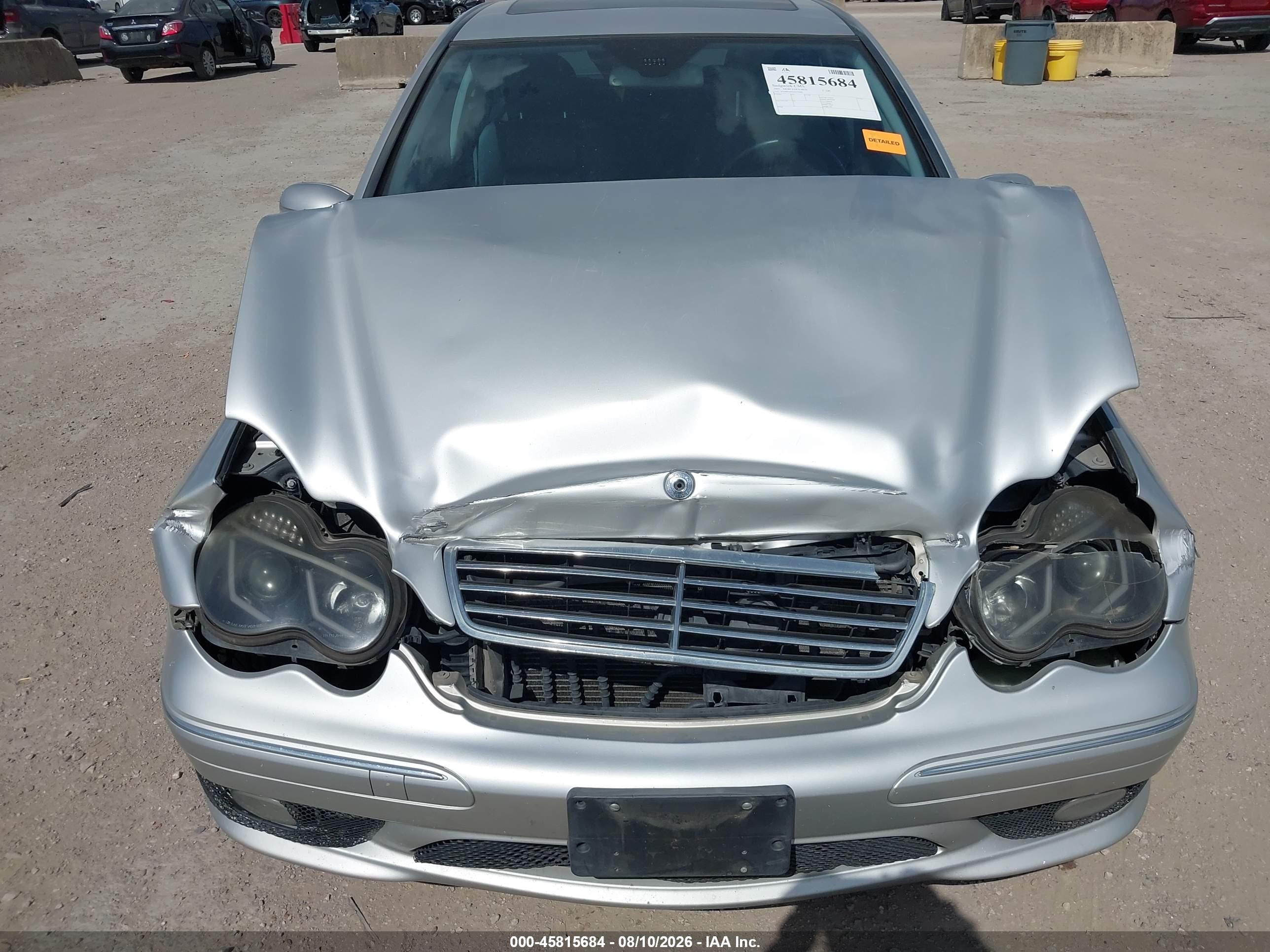 2005 Mercedes-benz C 230 Kompressor Sport Silver vin: WDBRF40J05F670480
