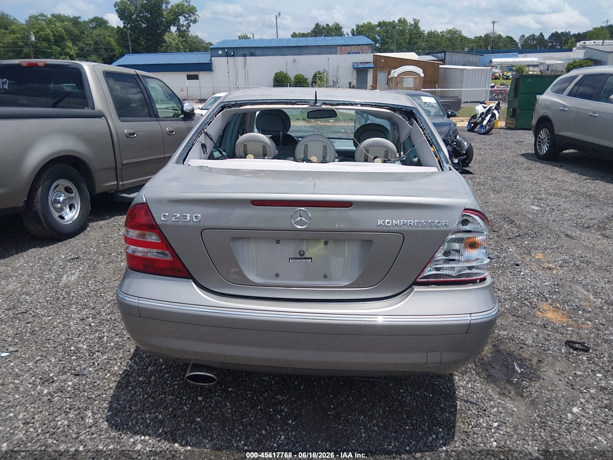 2005 Mercedes-benz C 230 Kompressor Sport Silver vin: WDBRF40J05F672617
