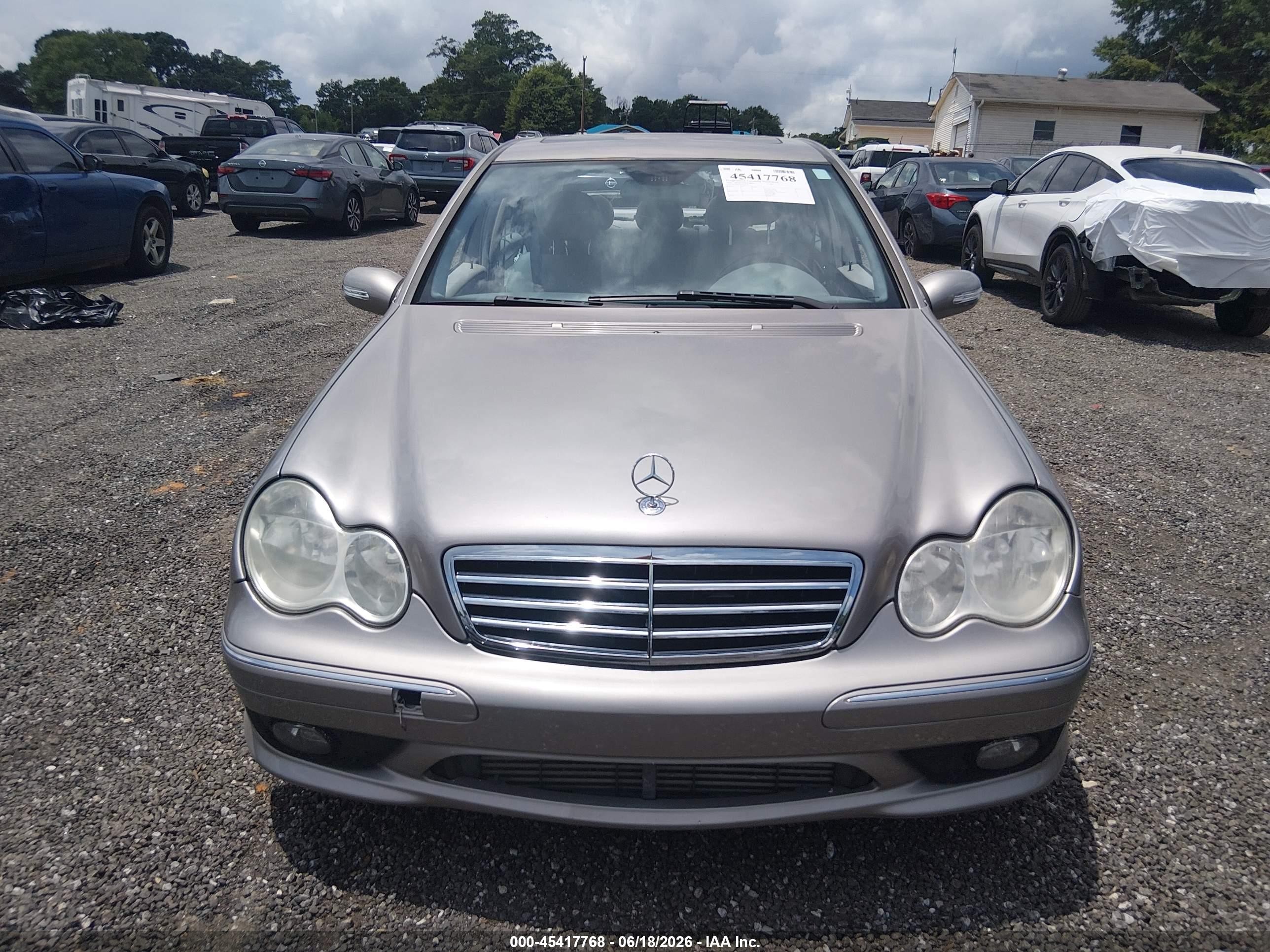 2005 Mercedes-benz C 230 Kompressor Sport Silver vin: WDBRF40J05F672617